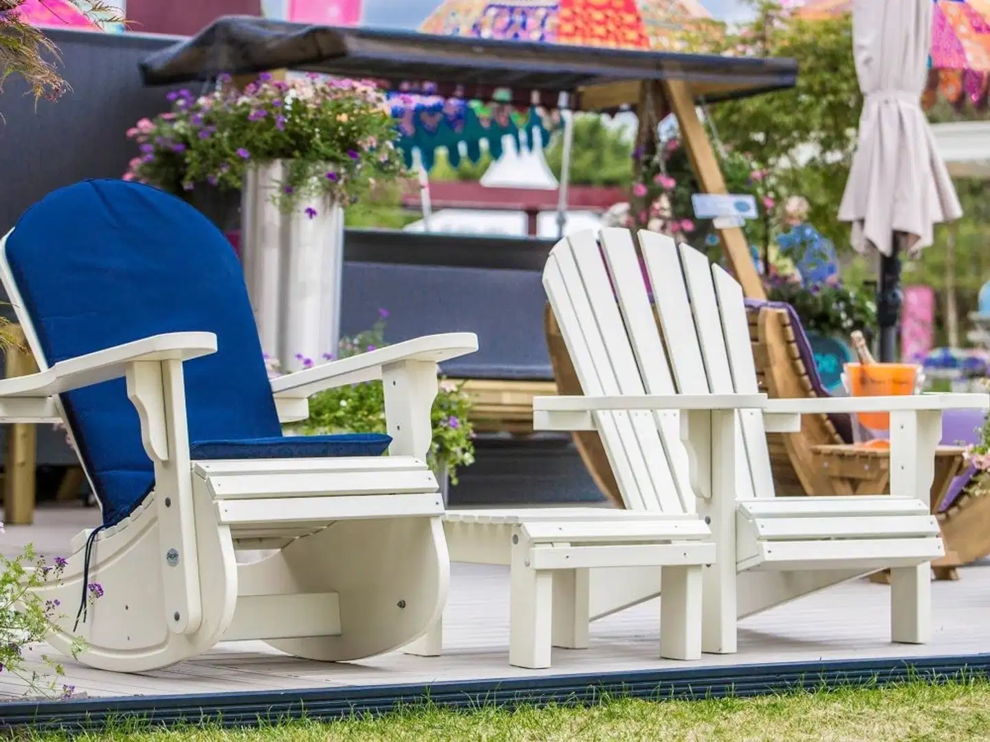 Adirondack rahi 50x54cm, kestopuu vihreä - 3