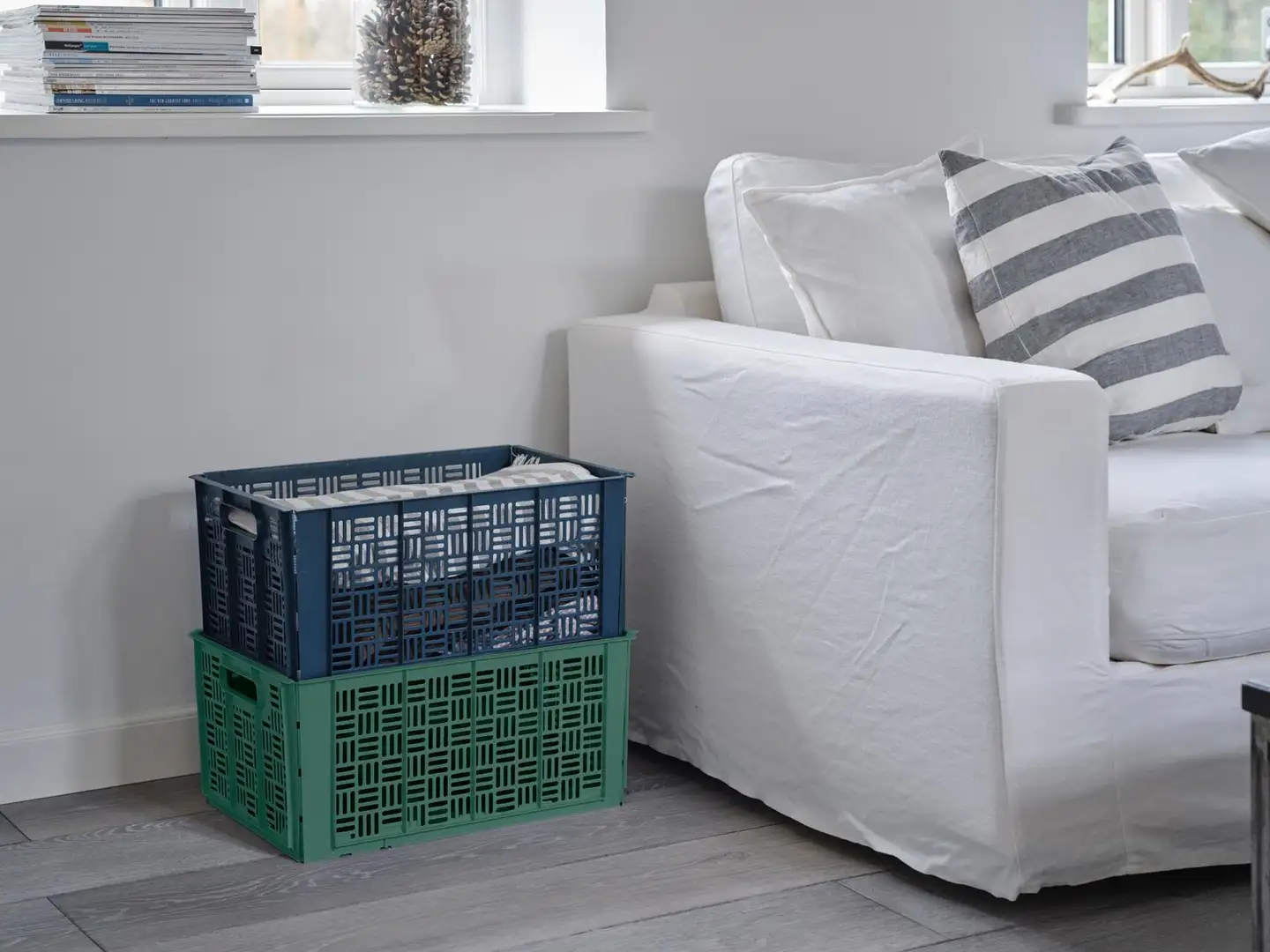 Xtra säilytyslaatikko Easy Fold L sininen - 4