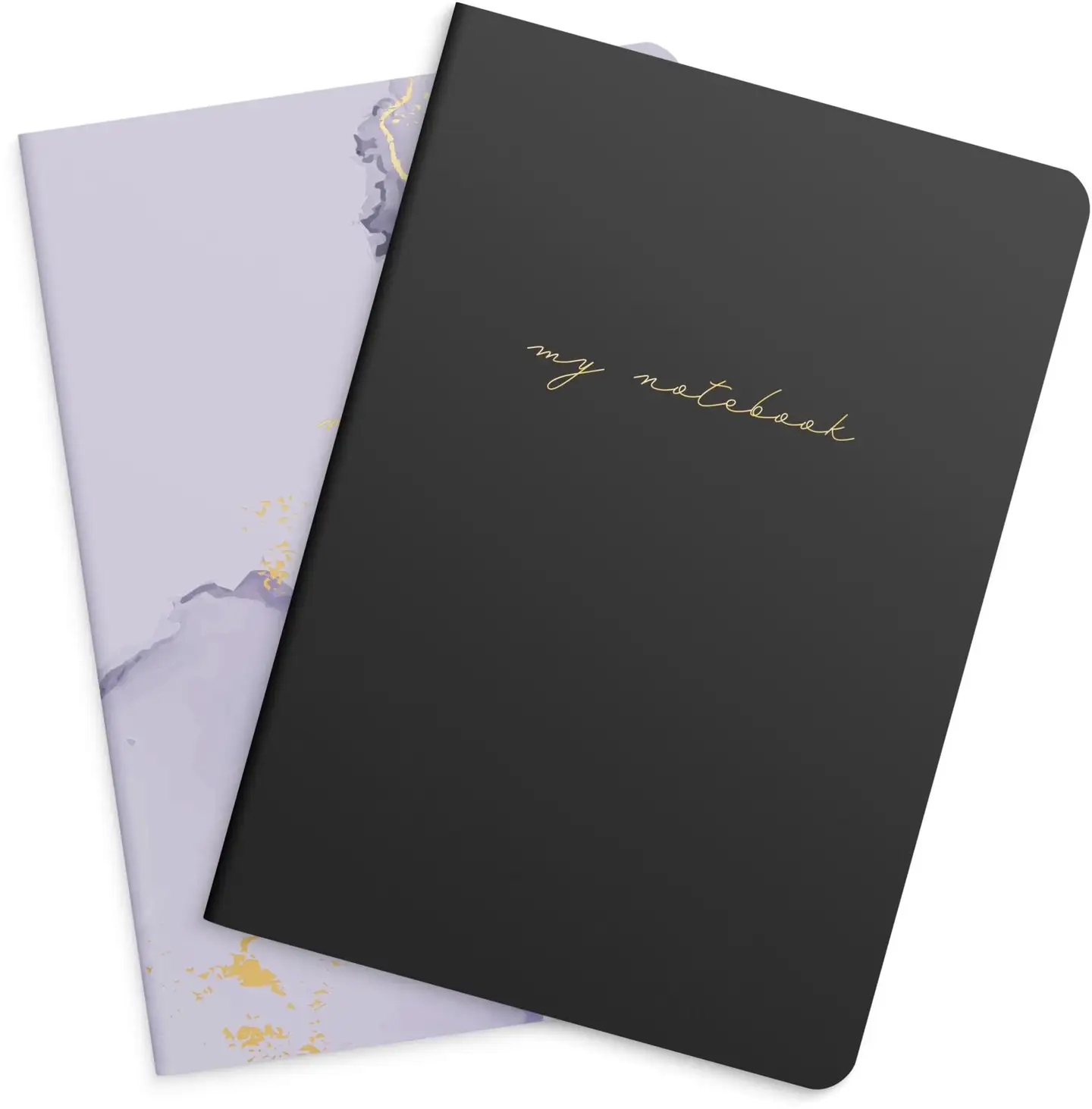 Notebook lilac & black 2 pack - 2