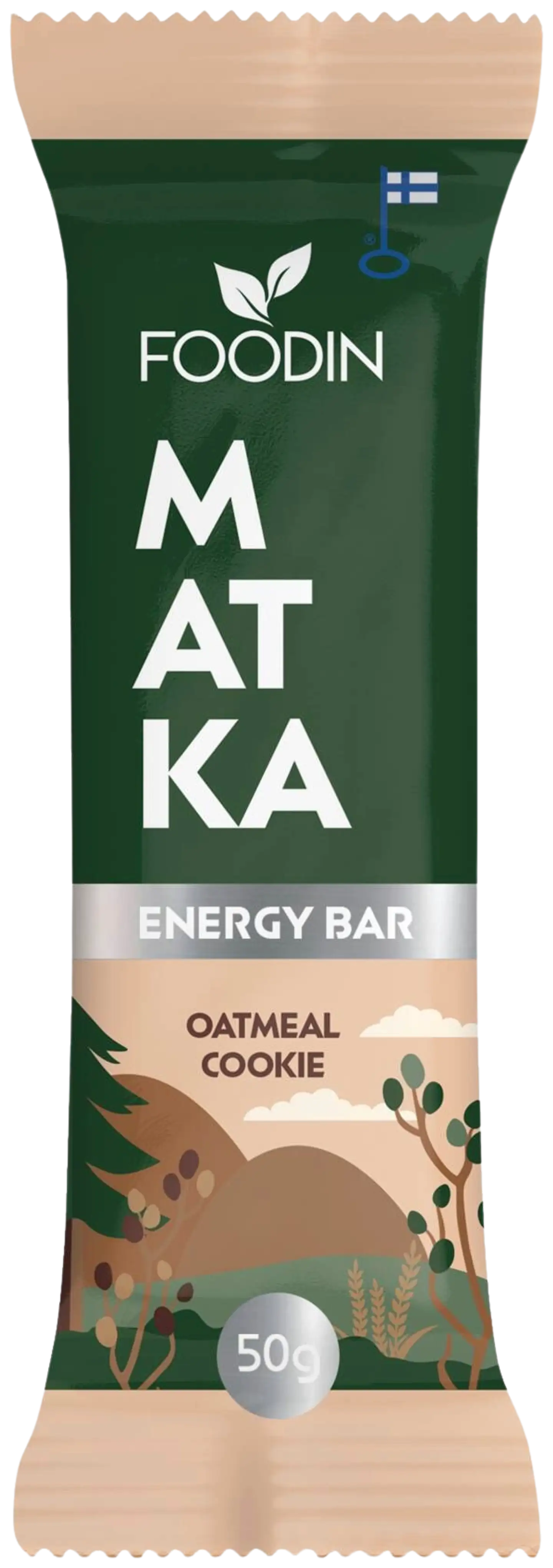 Foodin MATKA Energy Bar, Oatmeal Cookie, 50g