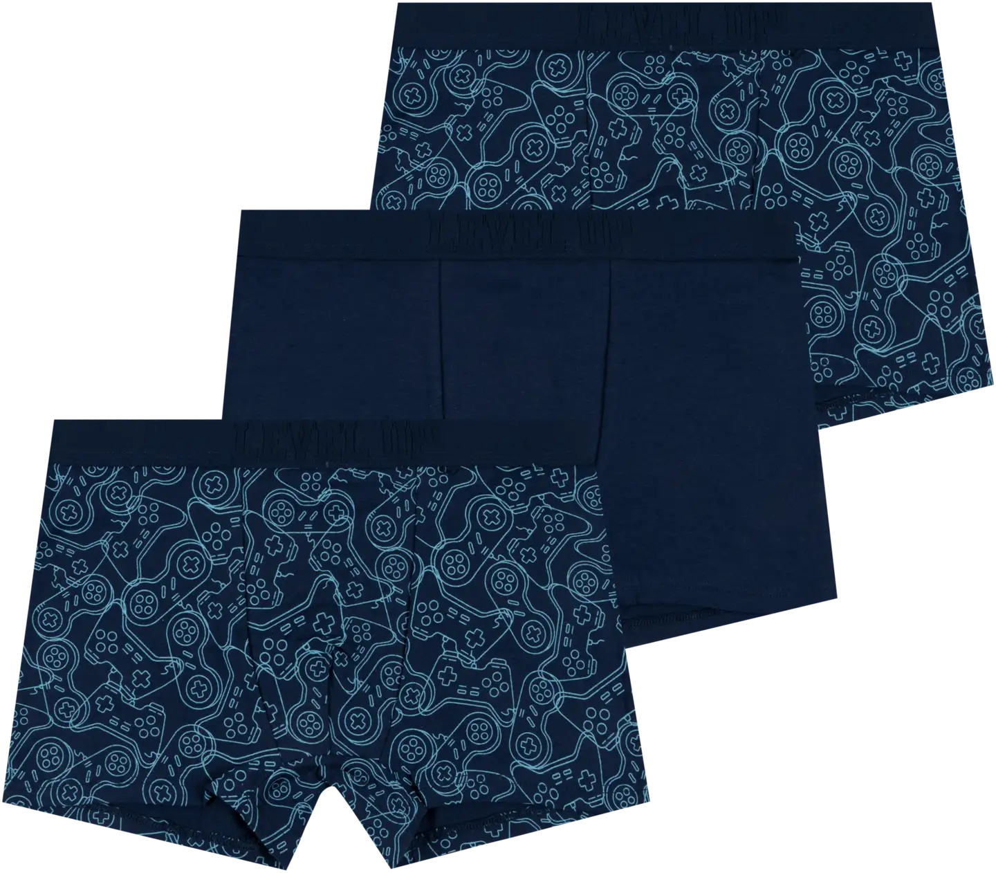 House lasten bokserit Game 231H260813 3-pack - BLUE AOP - 1