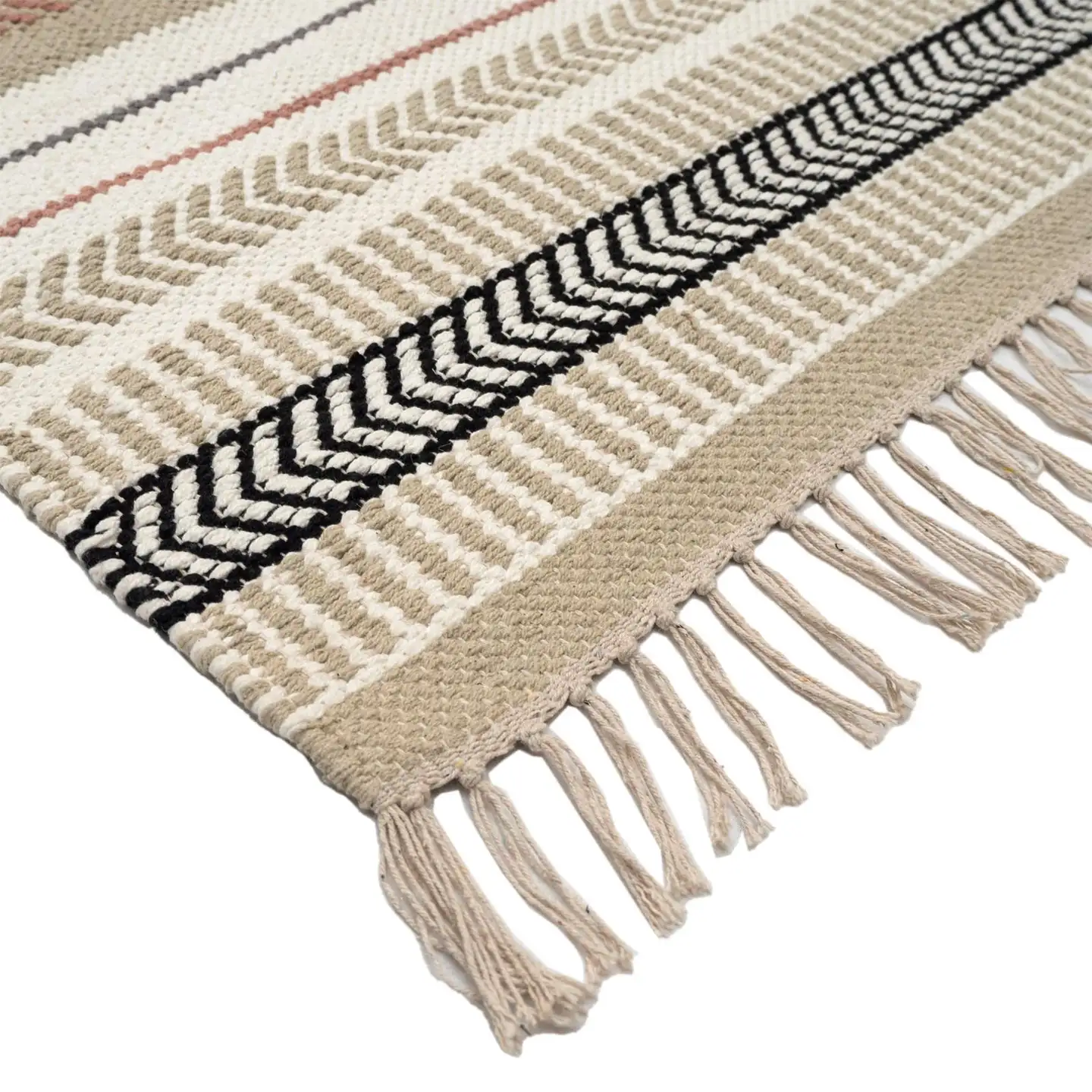 ihankotona Puuvillamatto Leimu 80x300 cm vaaleanvihreä - 2