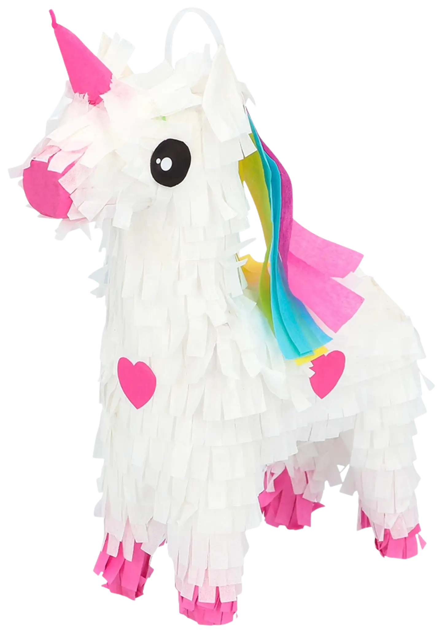 Kortistepinjata yksisarvinen valkoinen