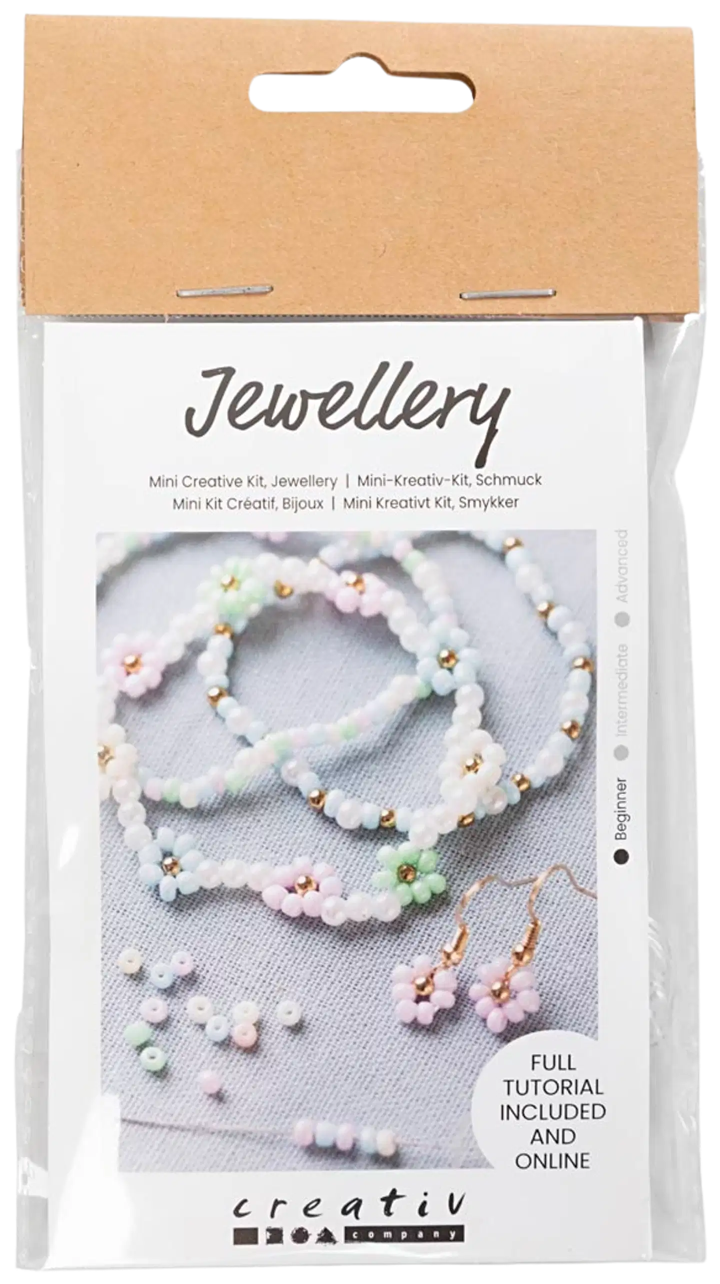 Askartelusetti Mini Koruaskartelu, joustava rannekoru, korvarenkaat, 1 pkk - 1