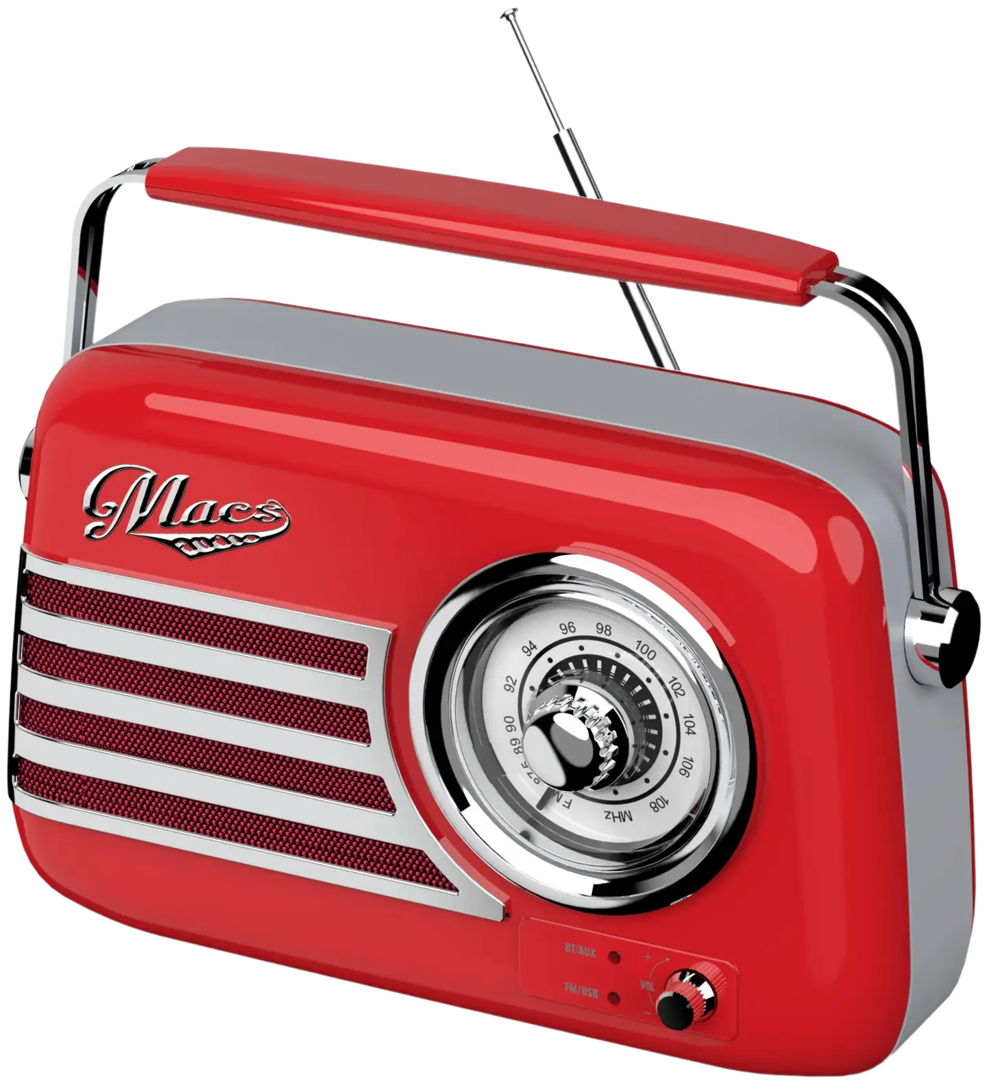 Macs radio Bluetooth kaiuttimella Melody punainen - 5