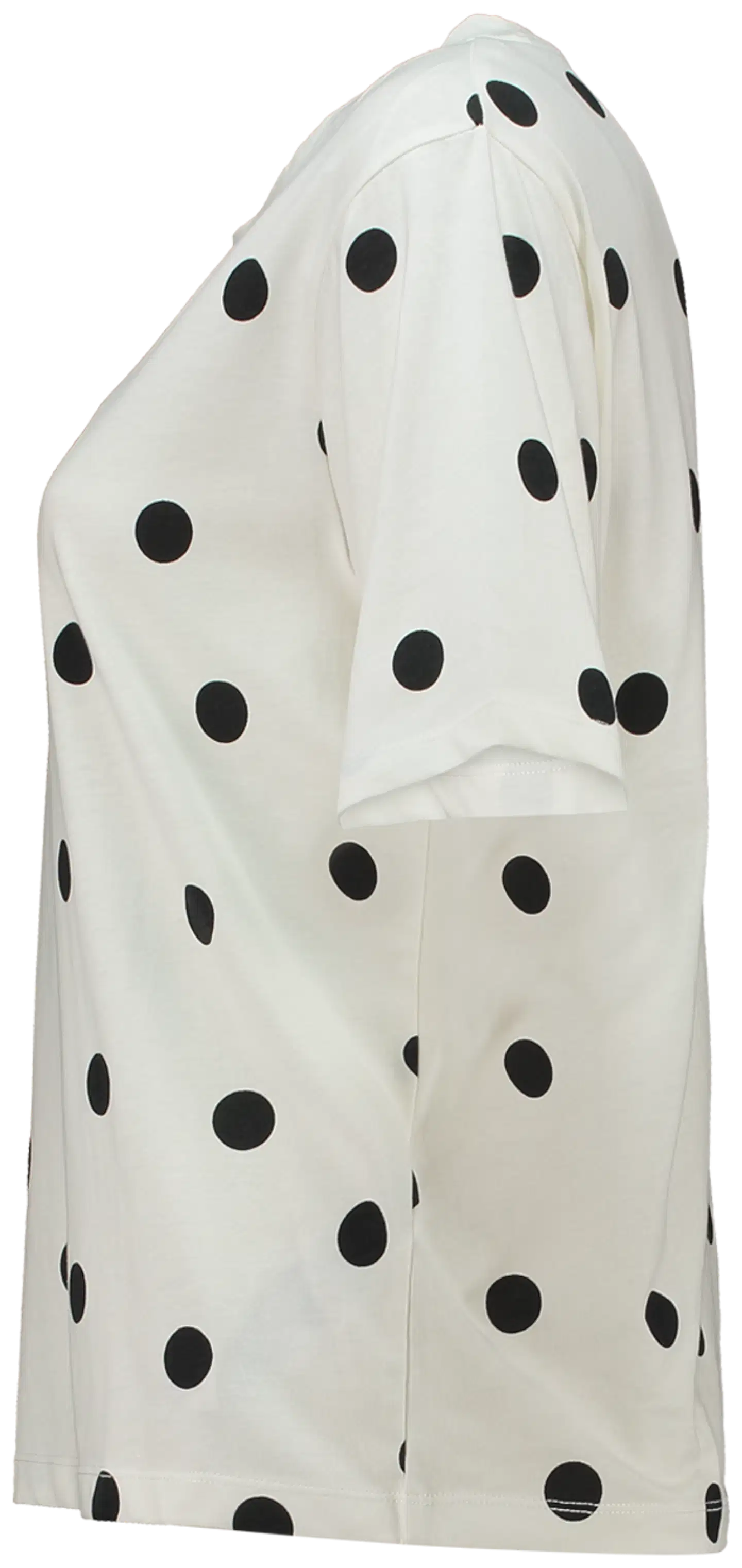 Zabaione naisten t-paita Lo44uisa - P dot offwhite black - 2