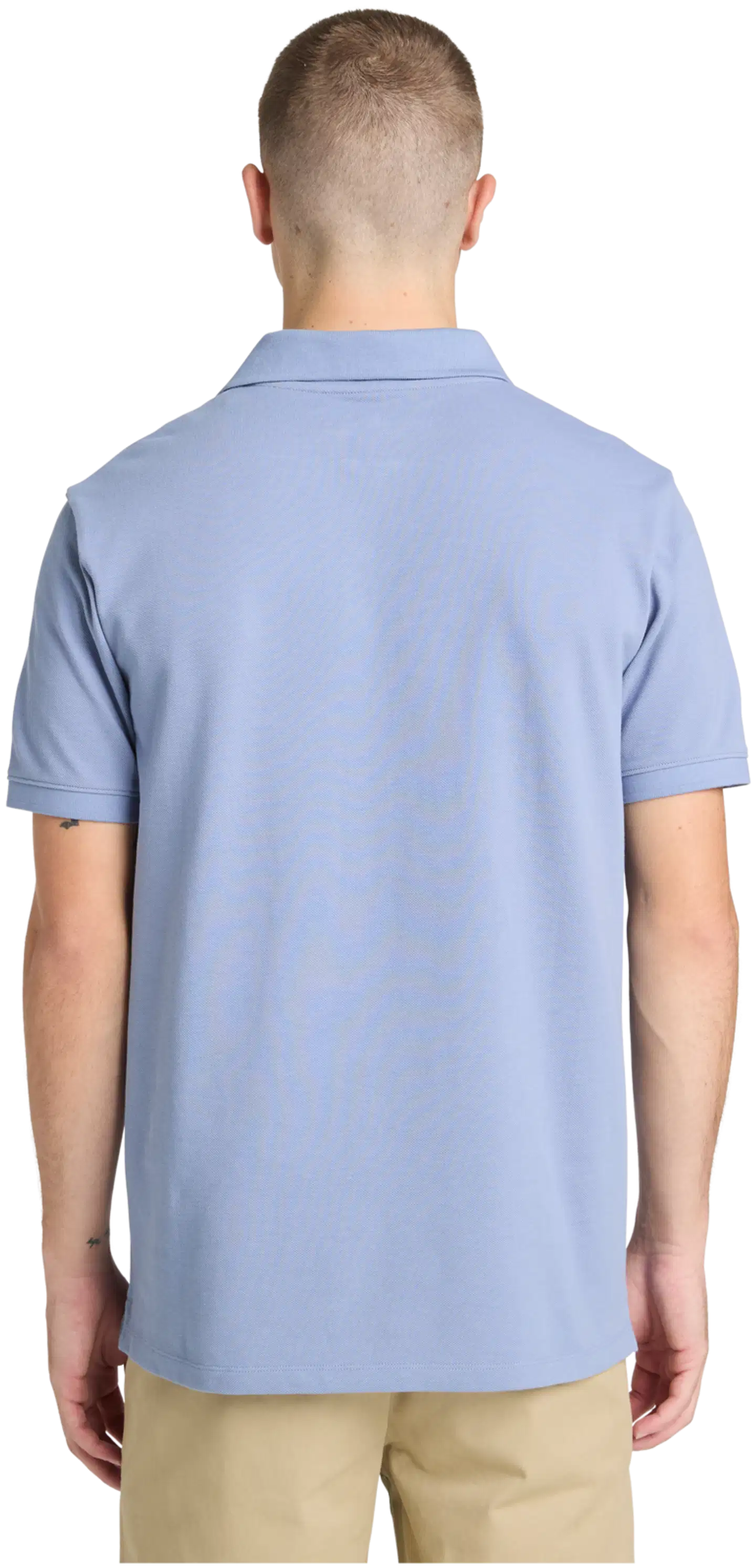 Timberland miesten pikeepaita Chest Logo - Stone Wash - 3