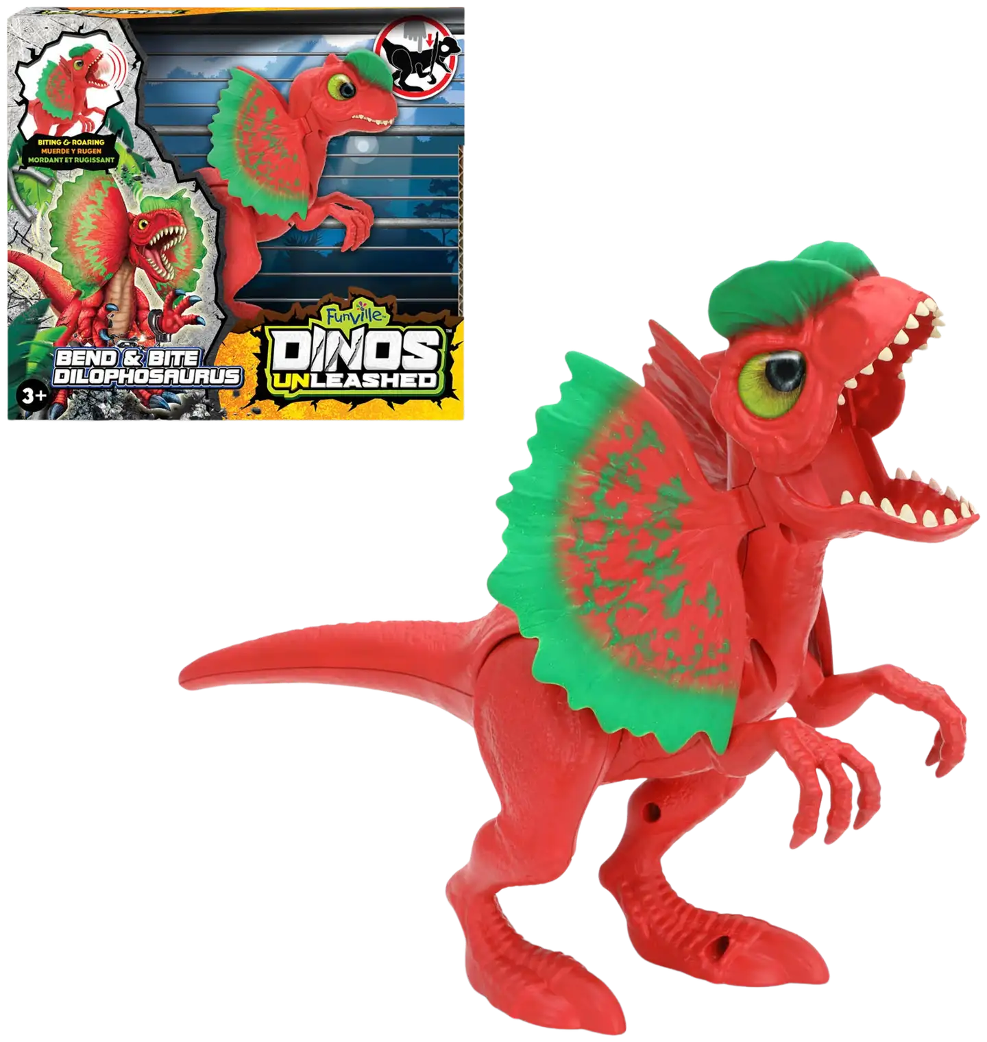 Dinos Unleashed Bend & Bite Dilophosaurus -dinosaurus - 2