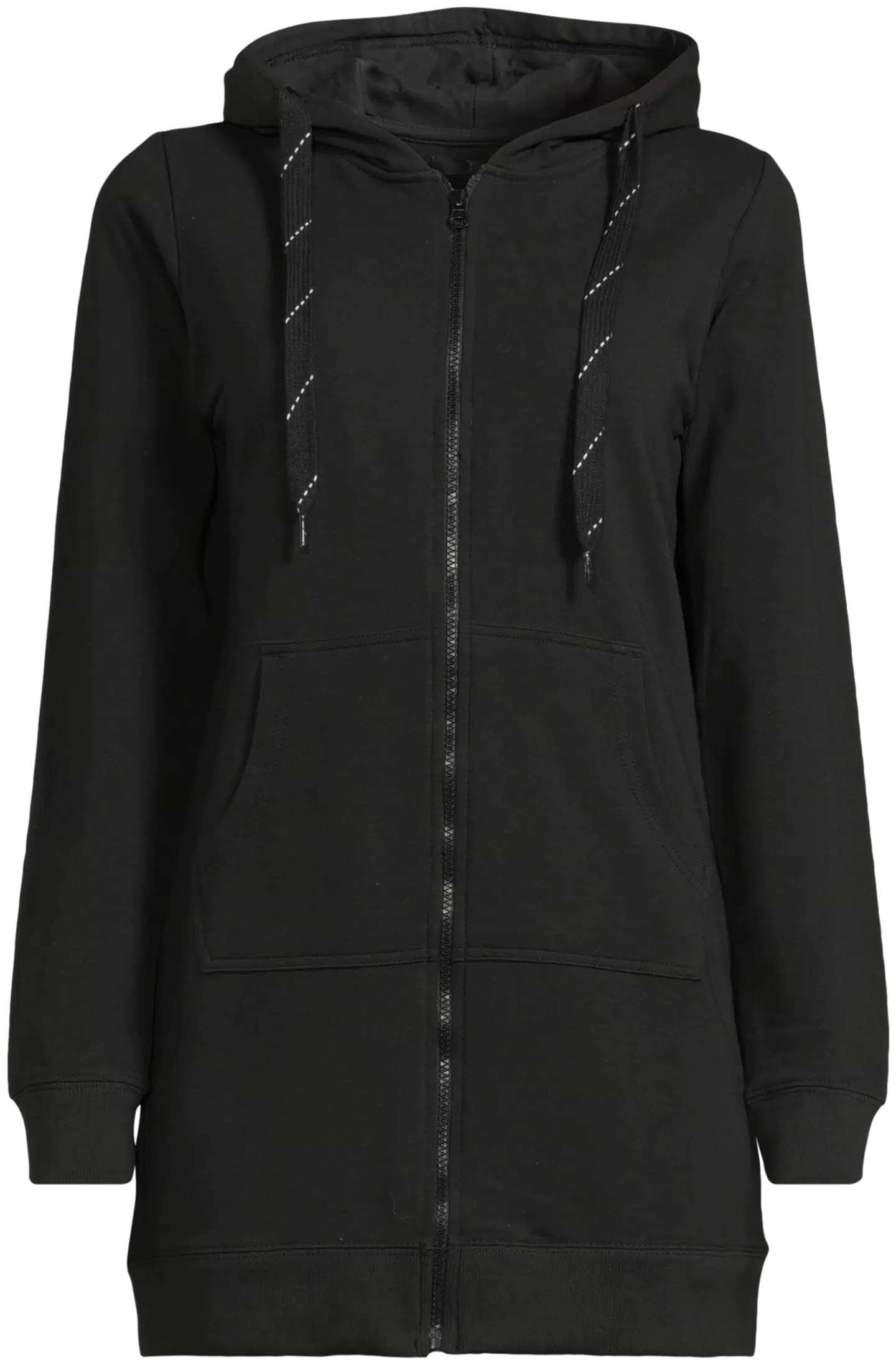 House naisten pitkä collegetakki Terry - MUSTA - 2