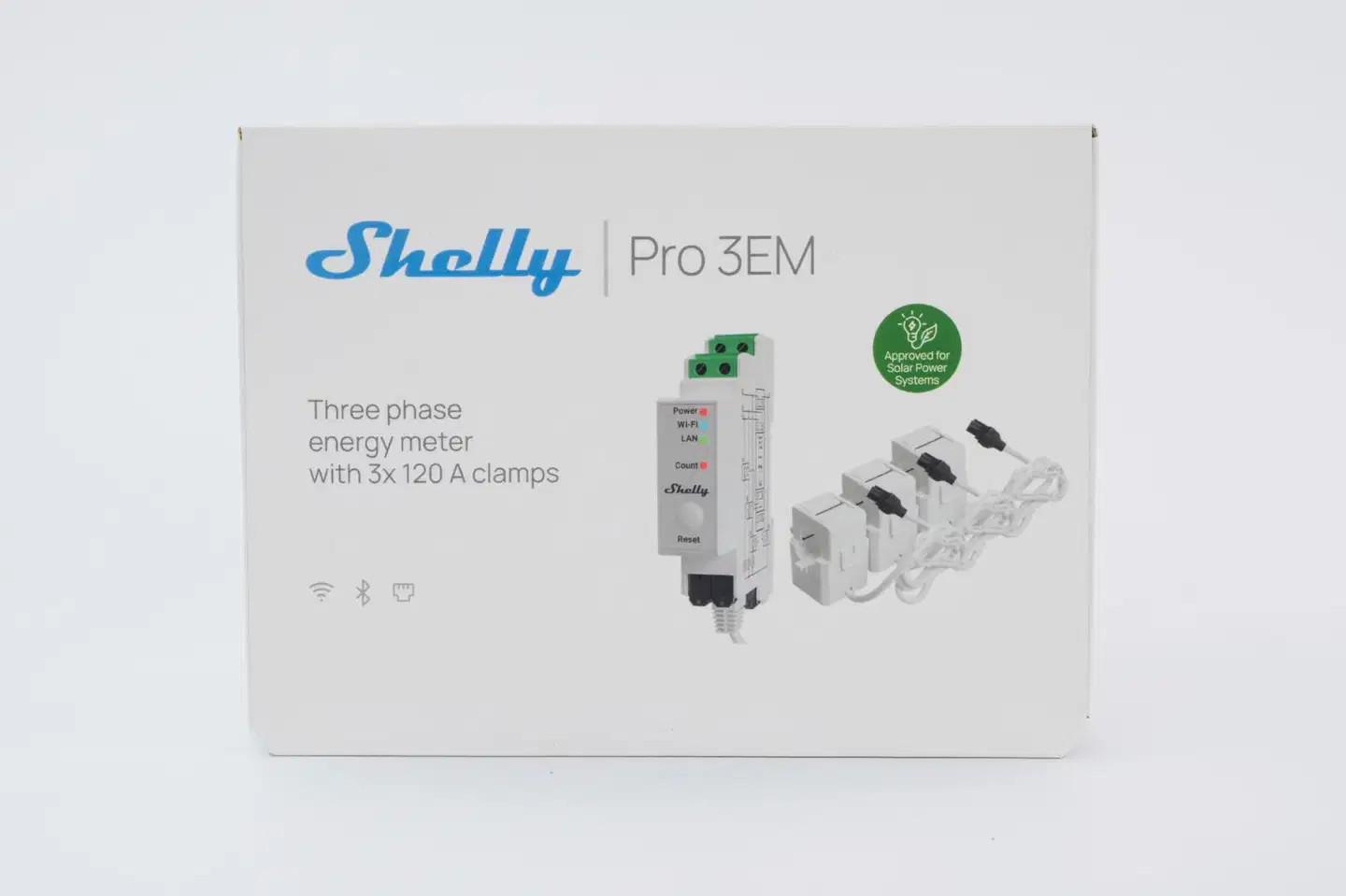Shelly Pro 3EM 120A V2 - WiFi 3-vaiheinen energiamittari - 4