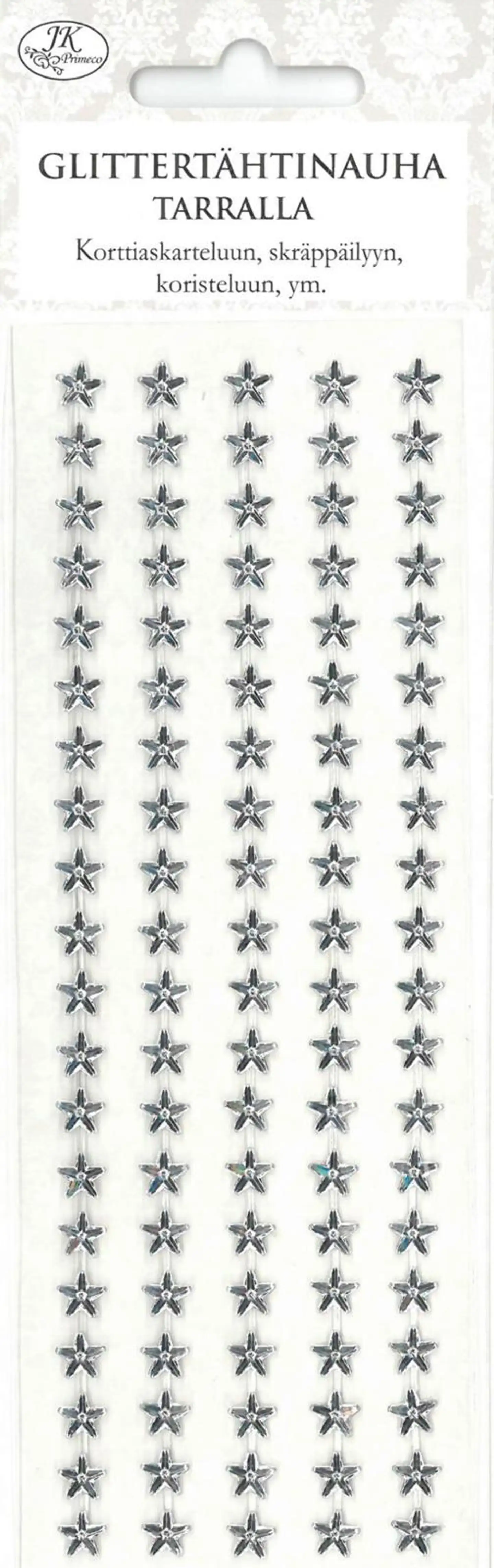 J.K. primeco Glittertähtinauha kirkas