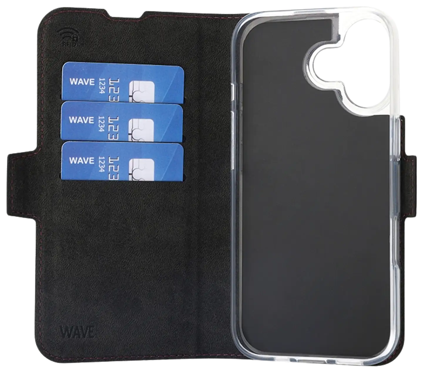 Wave MagSafe -yhteensopiva Book Case, Apple iPhone 17, smoky sangria - 4