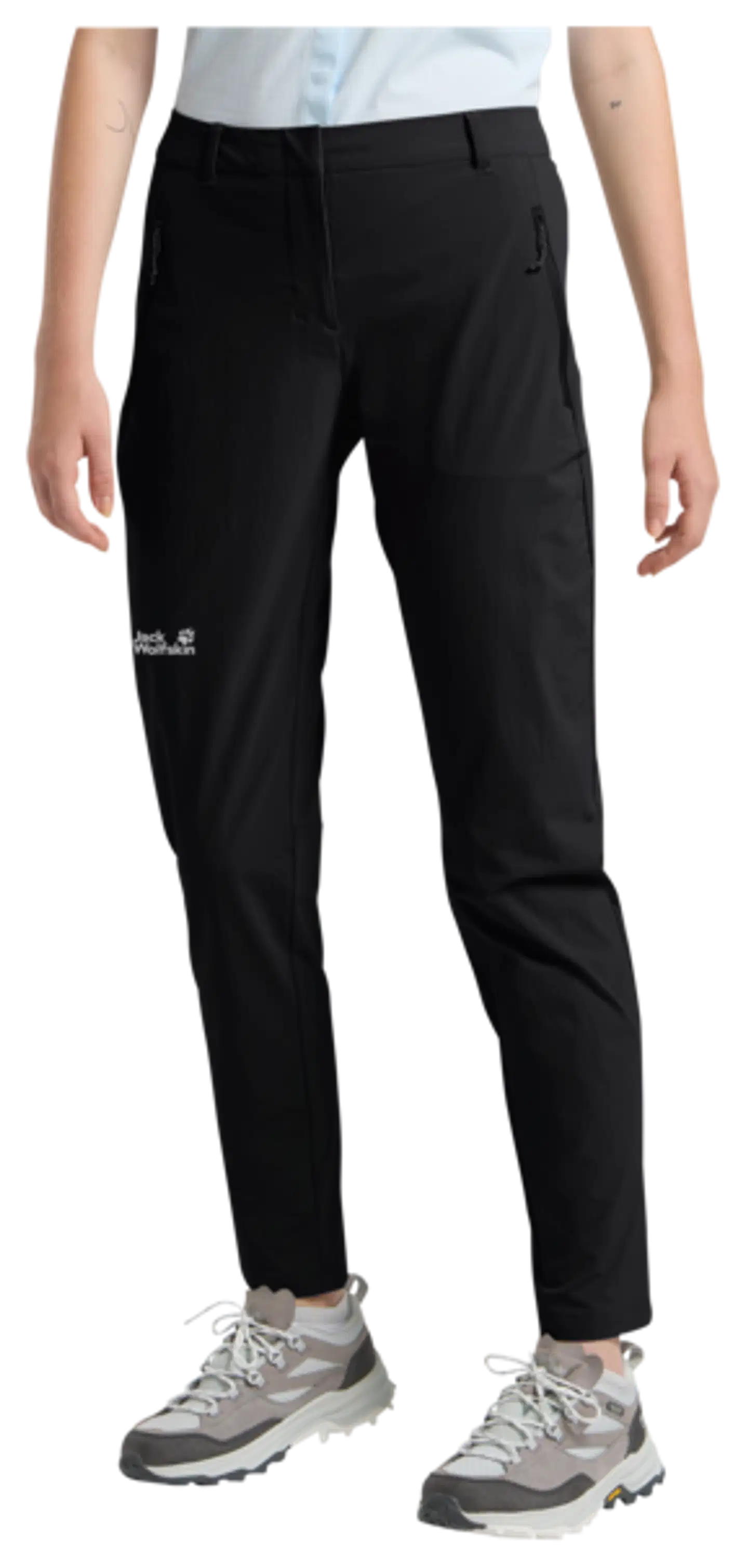 Jack Wolfskin naisten housut Hikeout - BLACK - 3