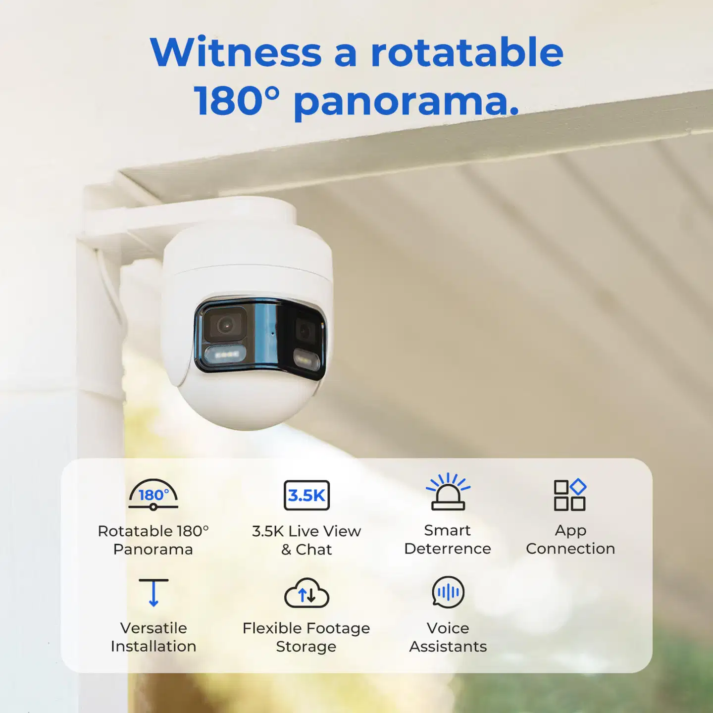 Imilab EC6 Panorama 3.5K WiFi -valvontakamera ulkokäyttöön CMSXJ115A - 23
