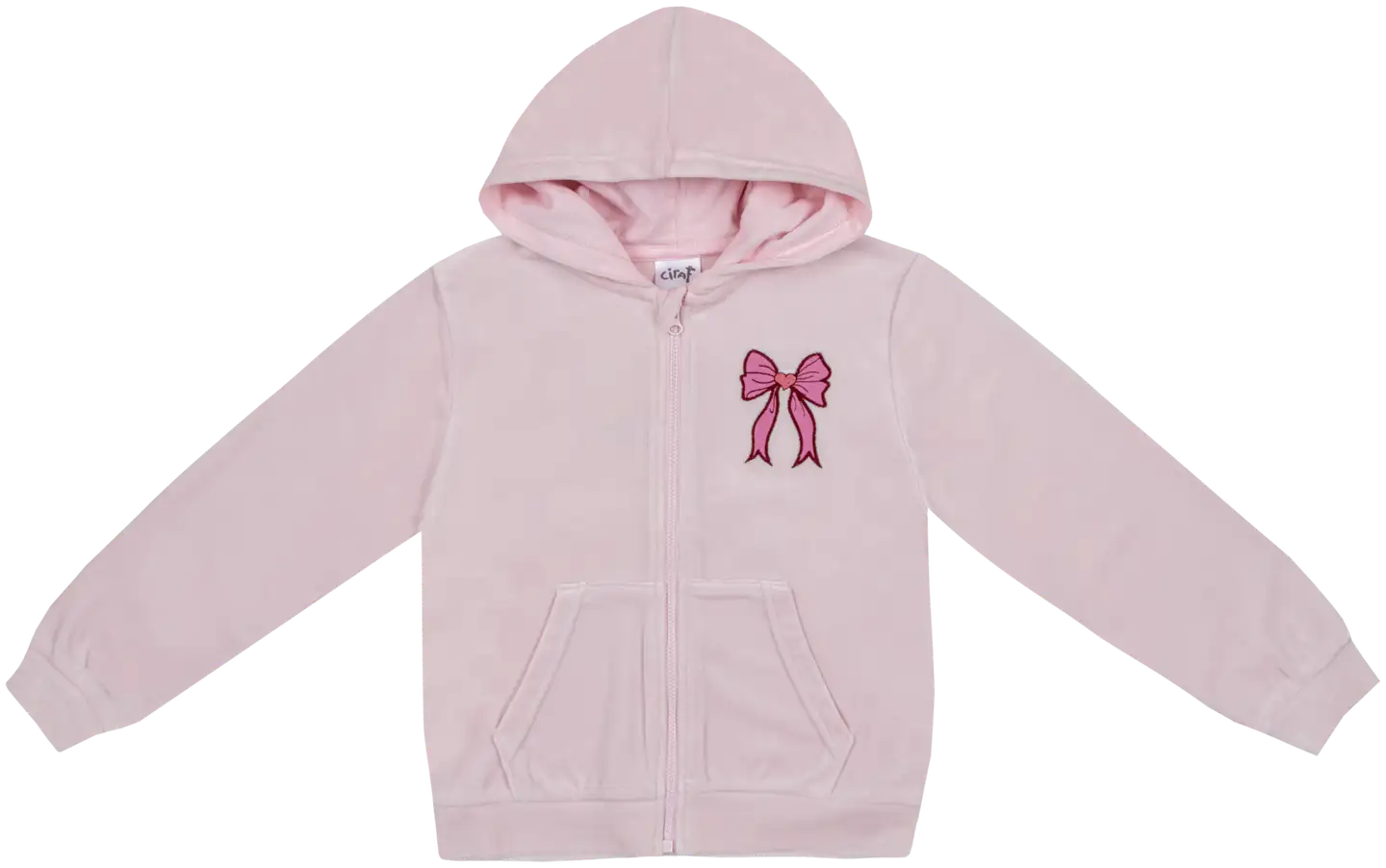 Ciraf lasten velourtakki 25tc260217 - 13-2803tcx pale lilac - 1