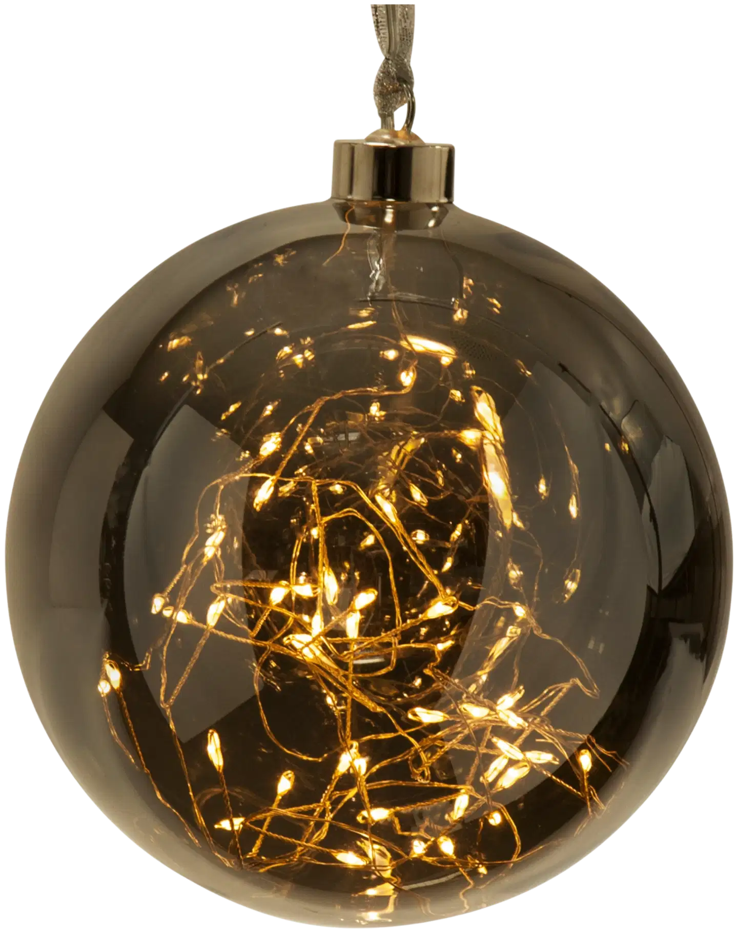 Star Trading Led-lasipallo Glow 15 cm, savulasi/hopea - 2