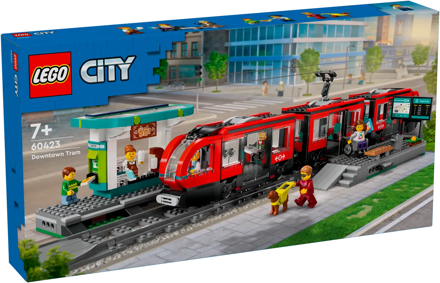 LEGO® City 60423 - Keskikaupungin pikaratikkapysäkki - 1