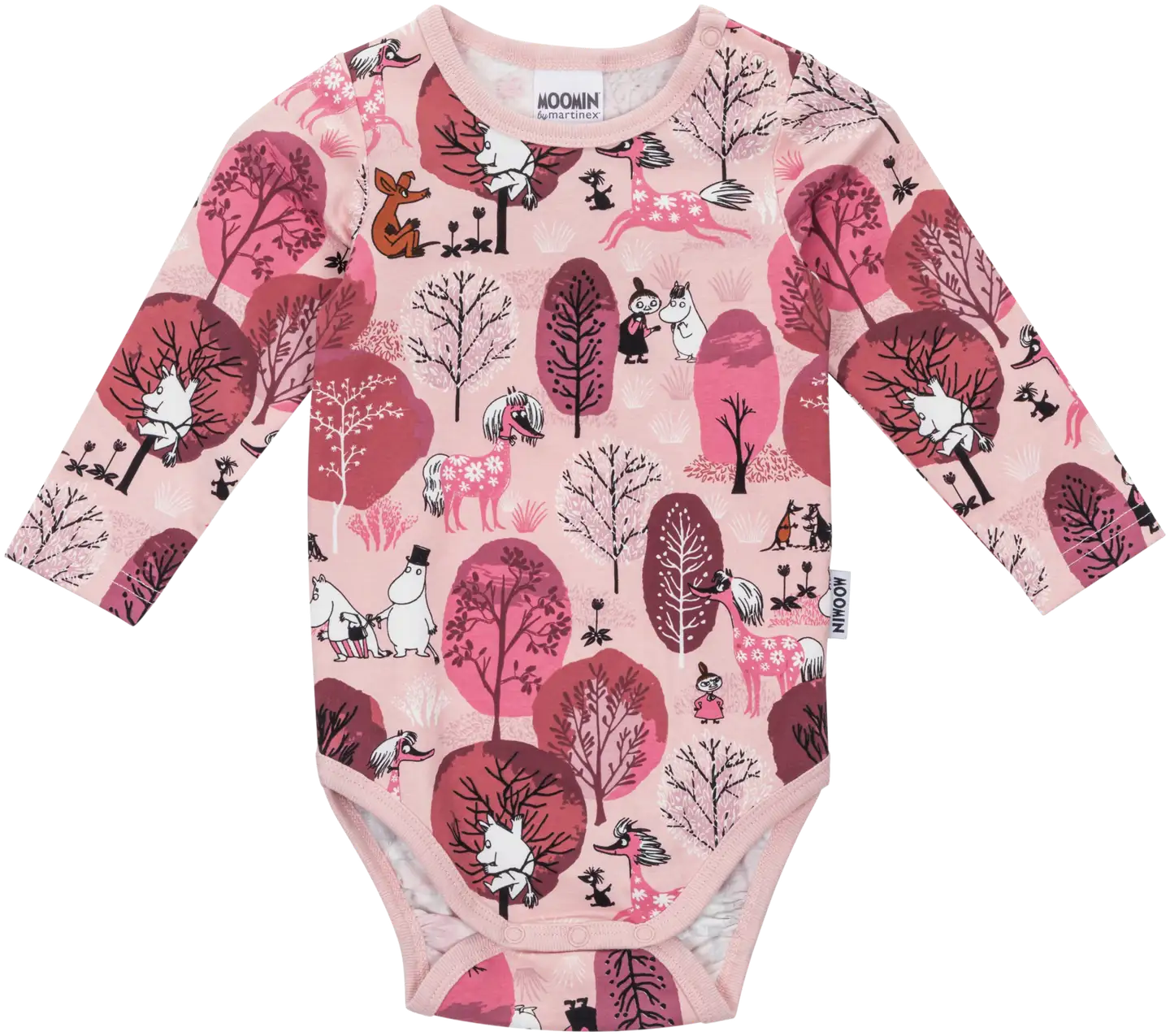 Moomin by Martinex vauvojen body Kuiskutus 589922 - Vaaleanpunainen - 1