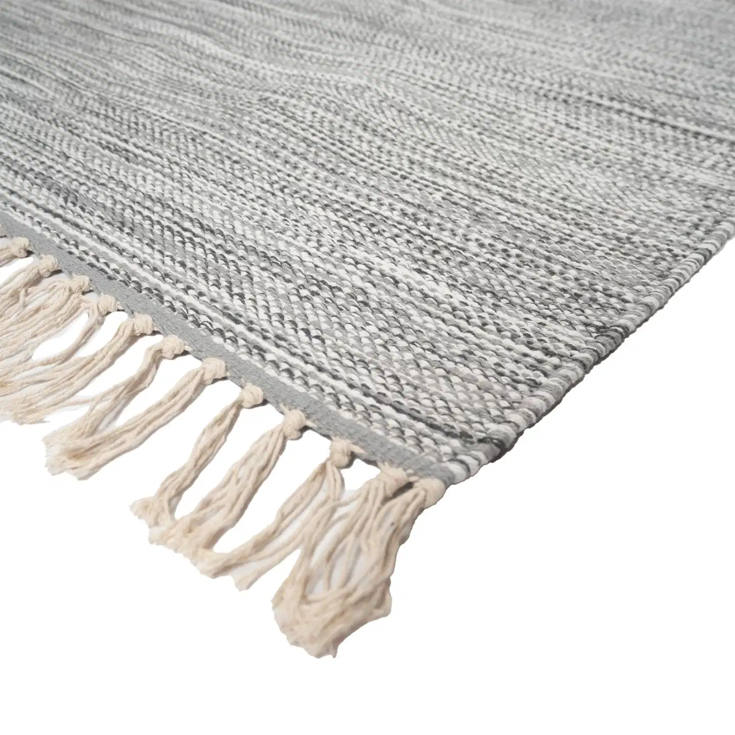 ihankotona puuvillamatto Kesälahti 80x300 cm harmaa - 2