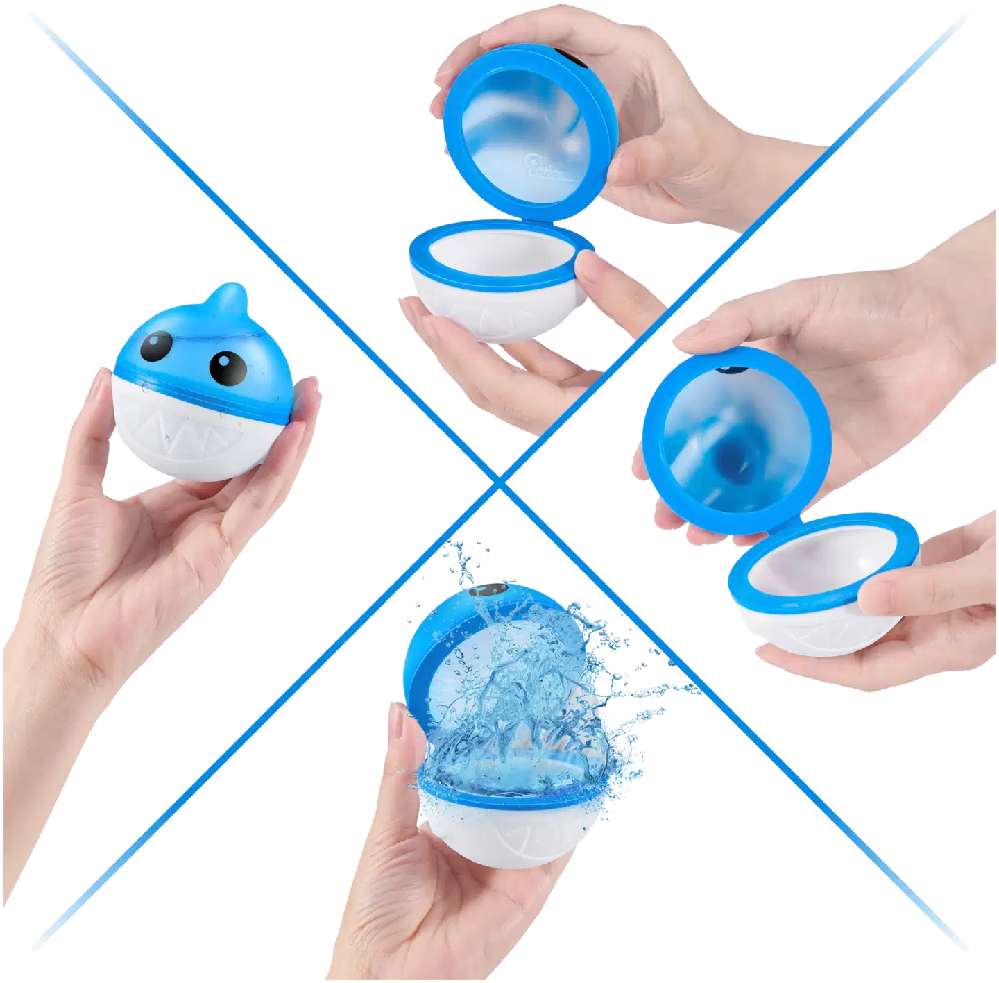 Bunch O Balloons uudelleenkäytettävät vesipallot hai 3 kpl - 9