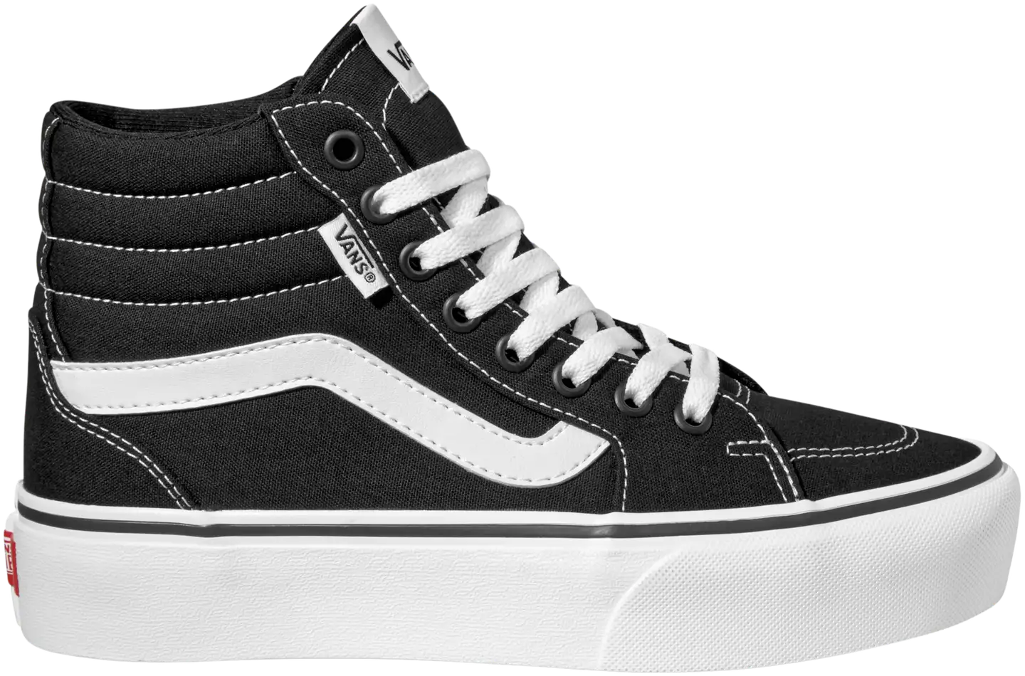 Vans naisten platform vapaa-ajan jalkine Filmore Hi - Black/white