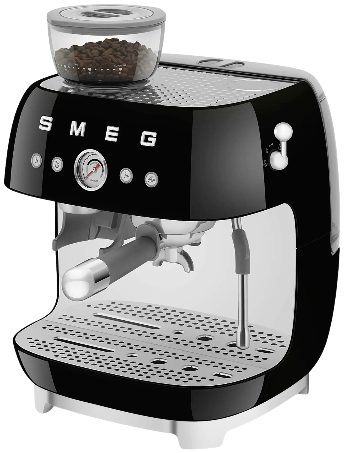 Smeg espressokeitin myllyllä musta EGF03BLEU - 5