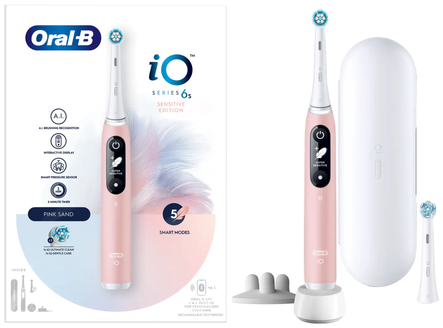 Oral-B Sähköhammasharja iO6 Pinkki + matkakotelo - 2