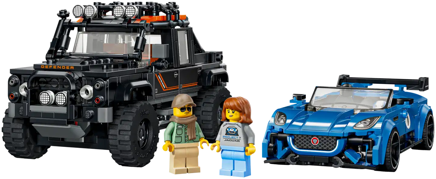LEGO® Speed Champions 77264 Jaguar Project 7 ja Land Rover Defender - 3