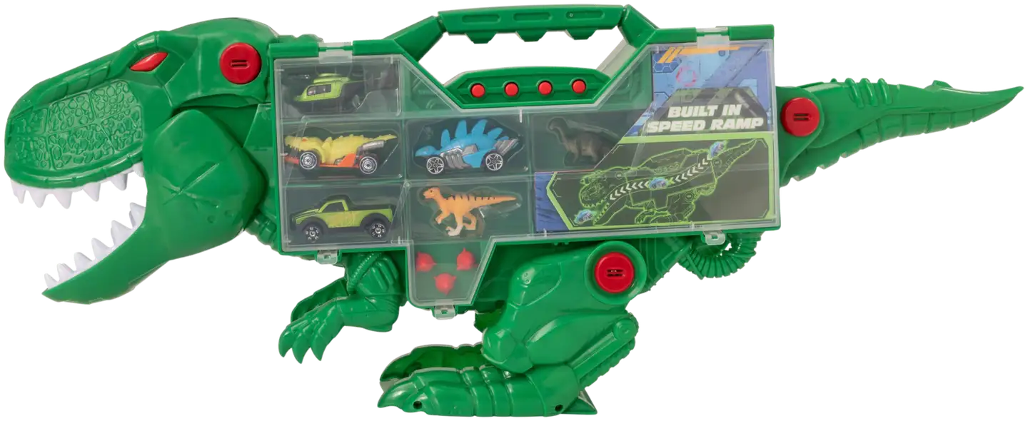 Teamsterz lelu Beast Machines T-Rex Transporter ja autot - 1