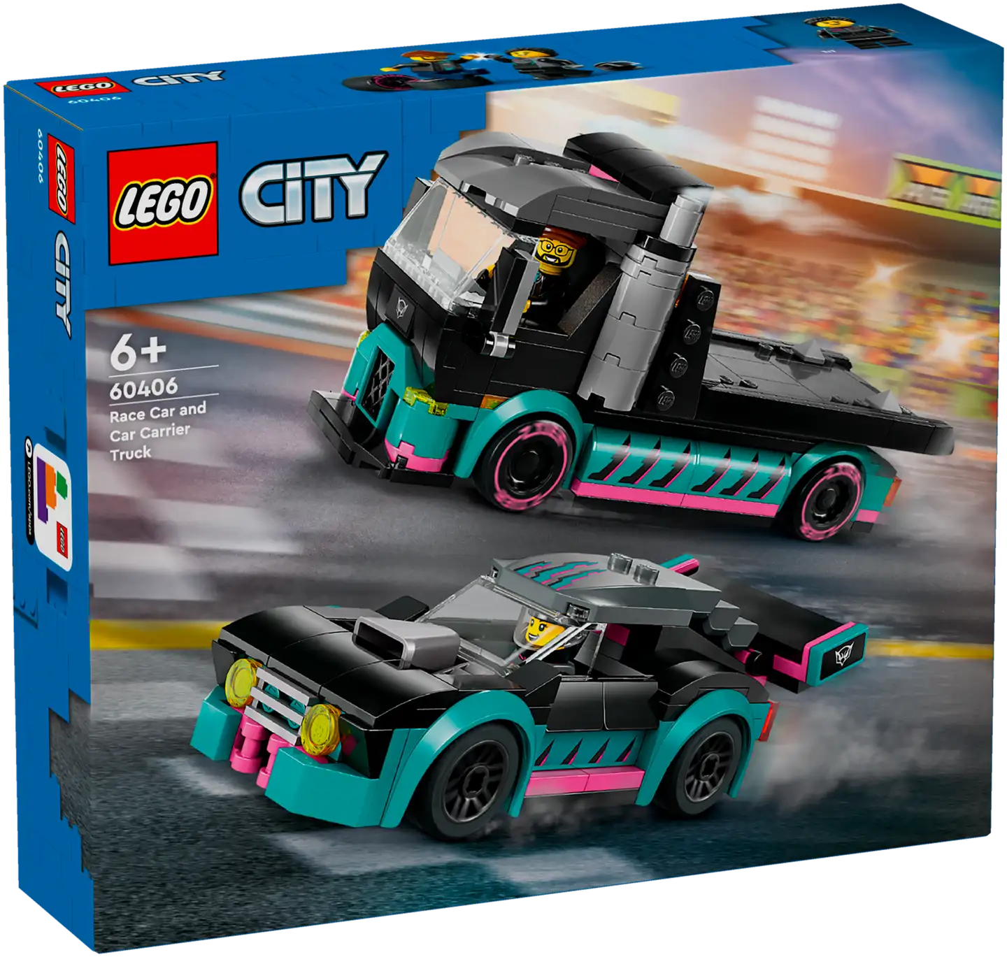 LEGO City Great Vehicles 60406 Kilpa-auto ja autonkuljetusauto - 1