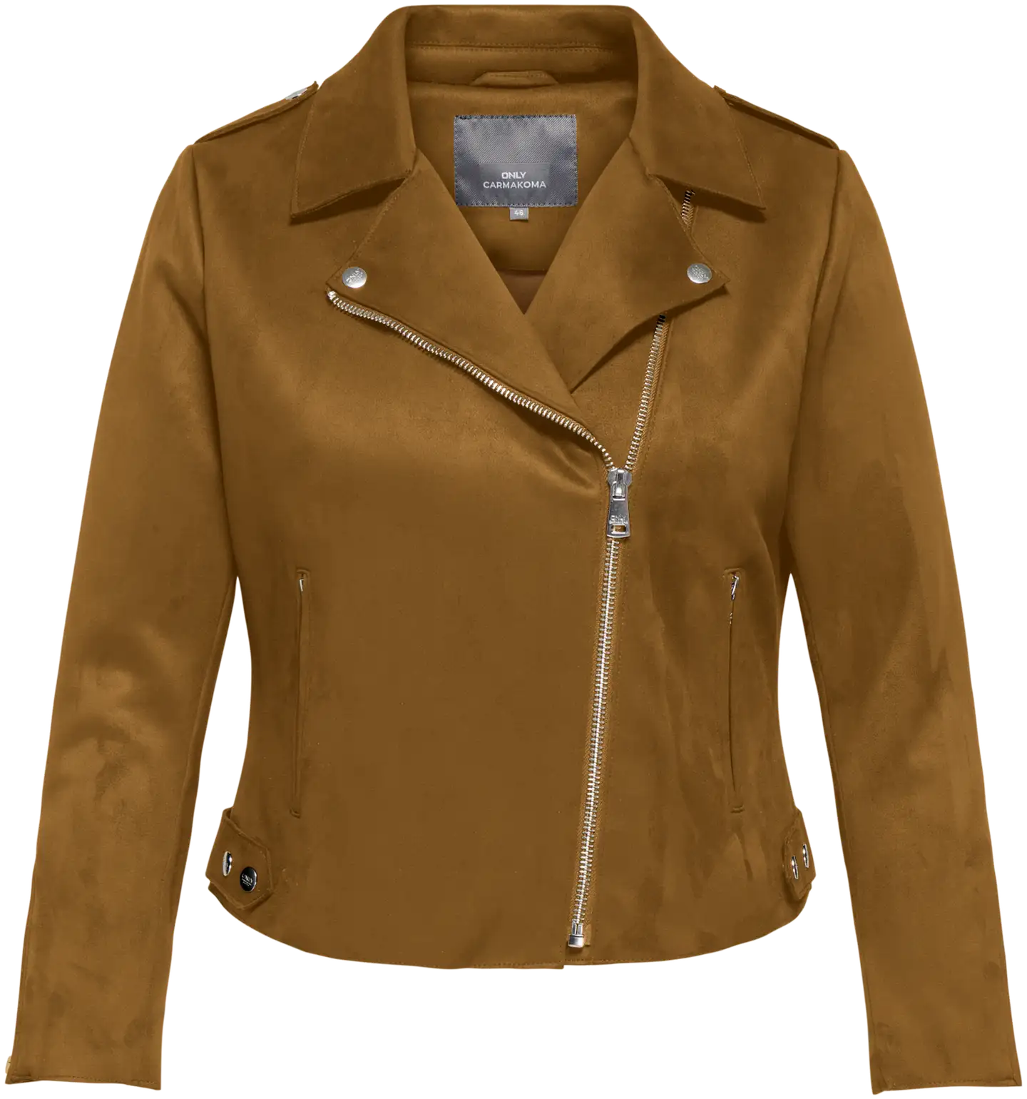 ONLY CARMAKOMA naisten biker-takki Carsherry - COGNAC - 1