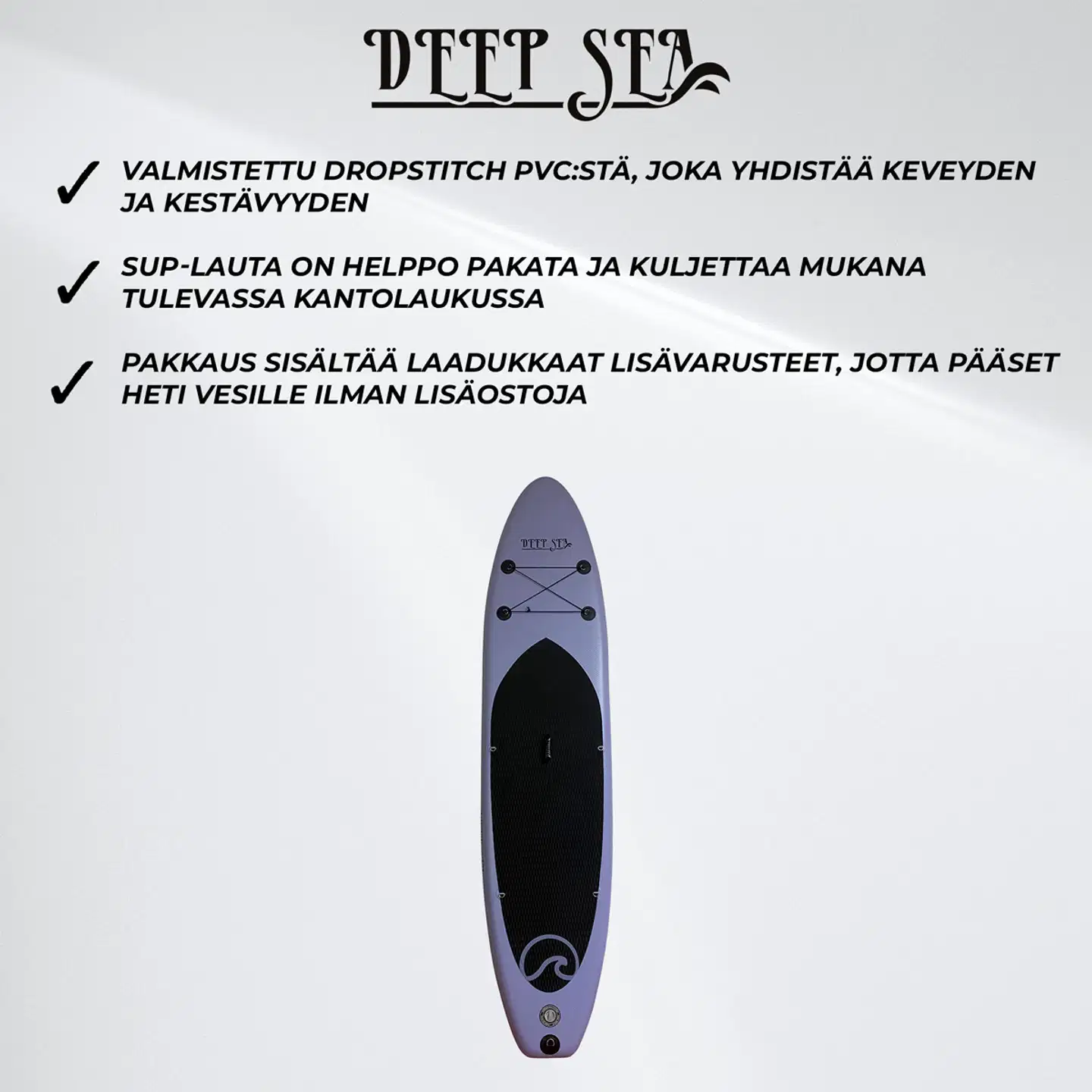 Deep Sea SUP-lautasetti XXL 330cm, Sininen - 6