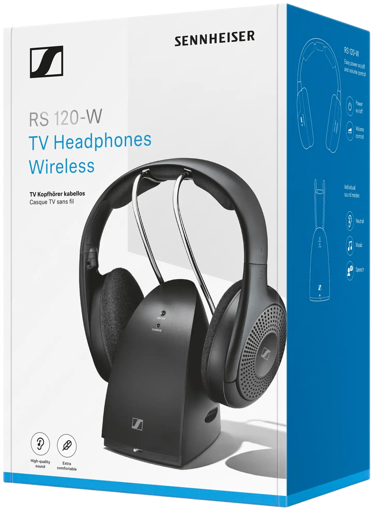 Sennheiser langattomat TV-kuulokkeet RS 120-W - 10