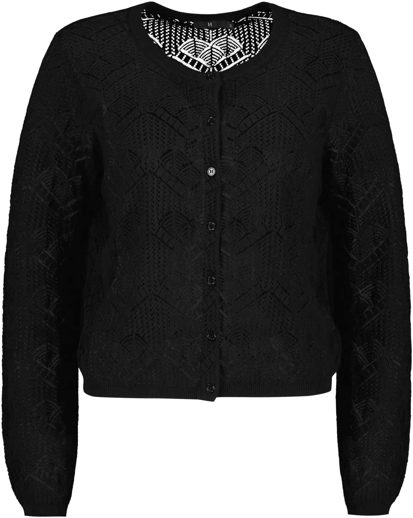 House naisten pitsineuletakki 213H261732 - BLACK - 1