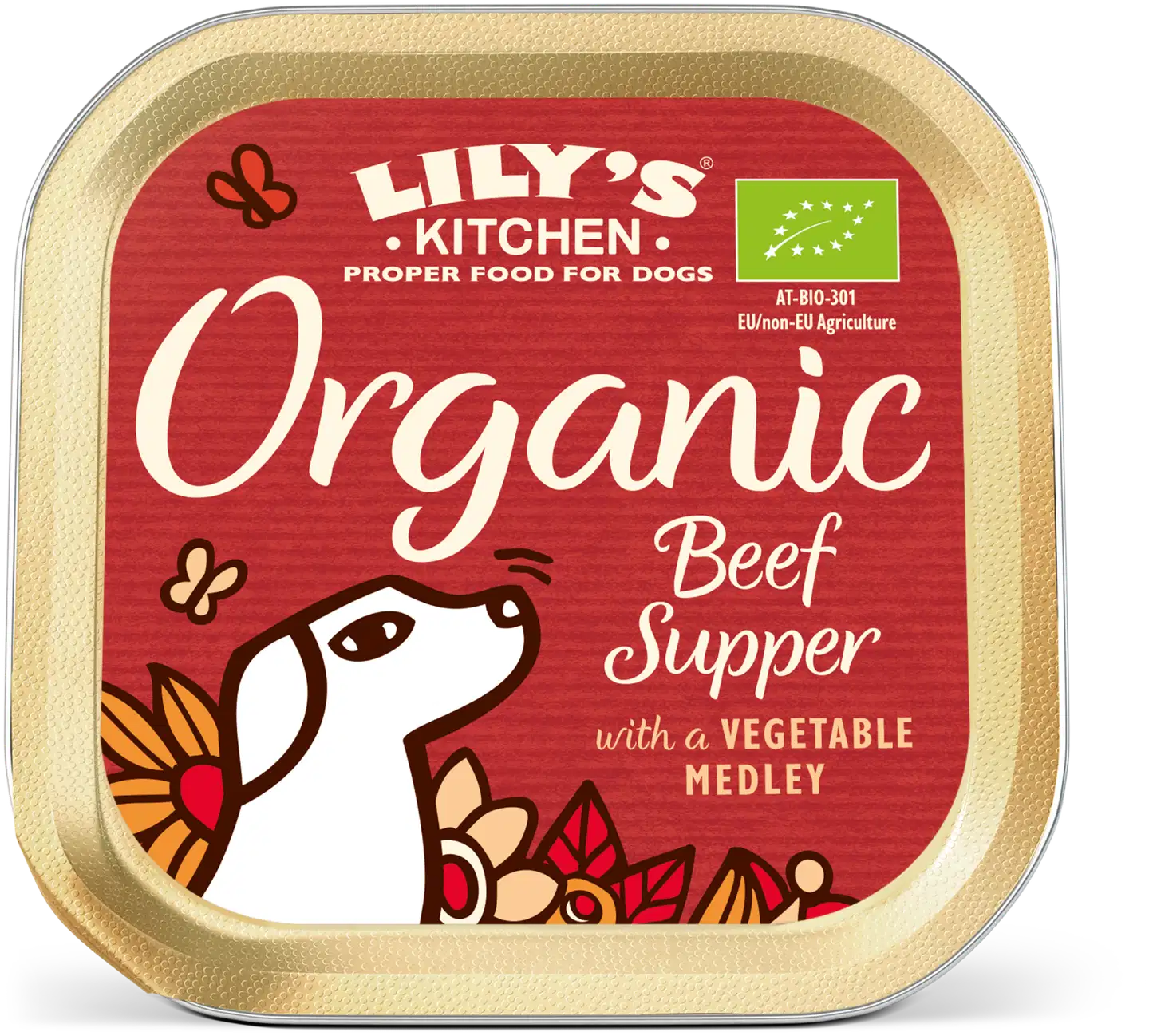 Lily's Kitchen Organic Supper Nautaa Kissan märkäruoka 150g