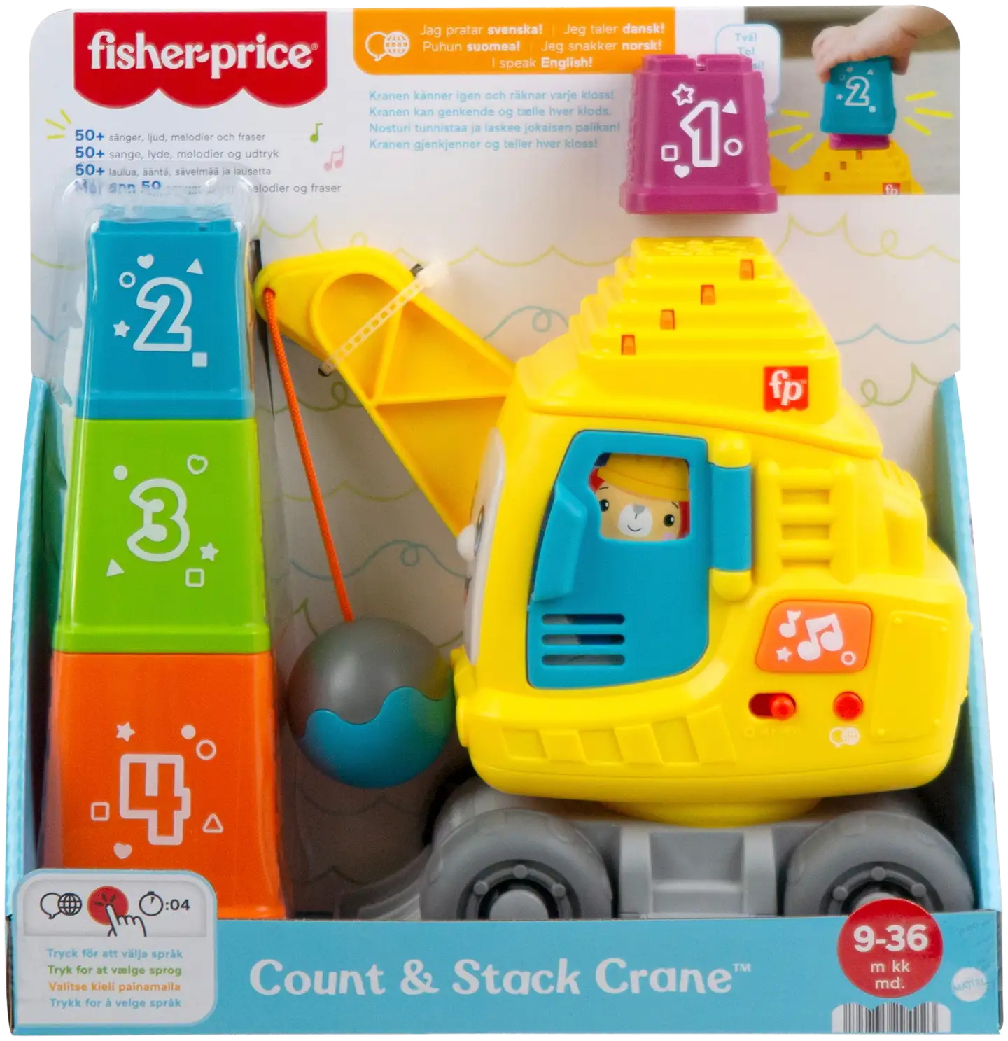 Fisher-Price Count And Stack Crane -Kaivuri - 3