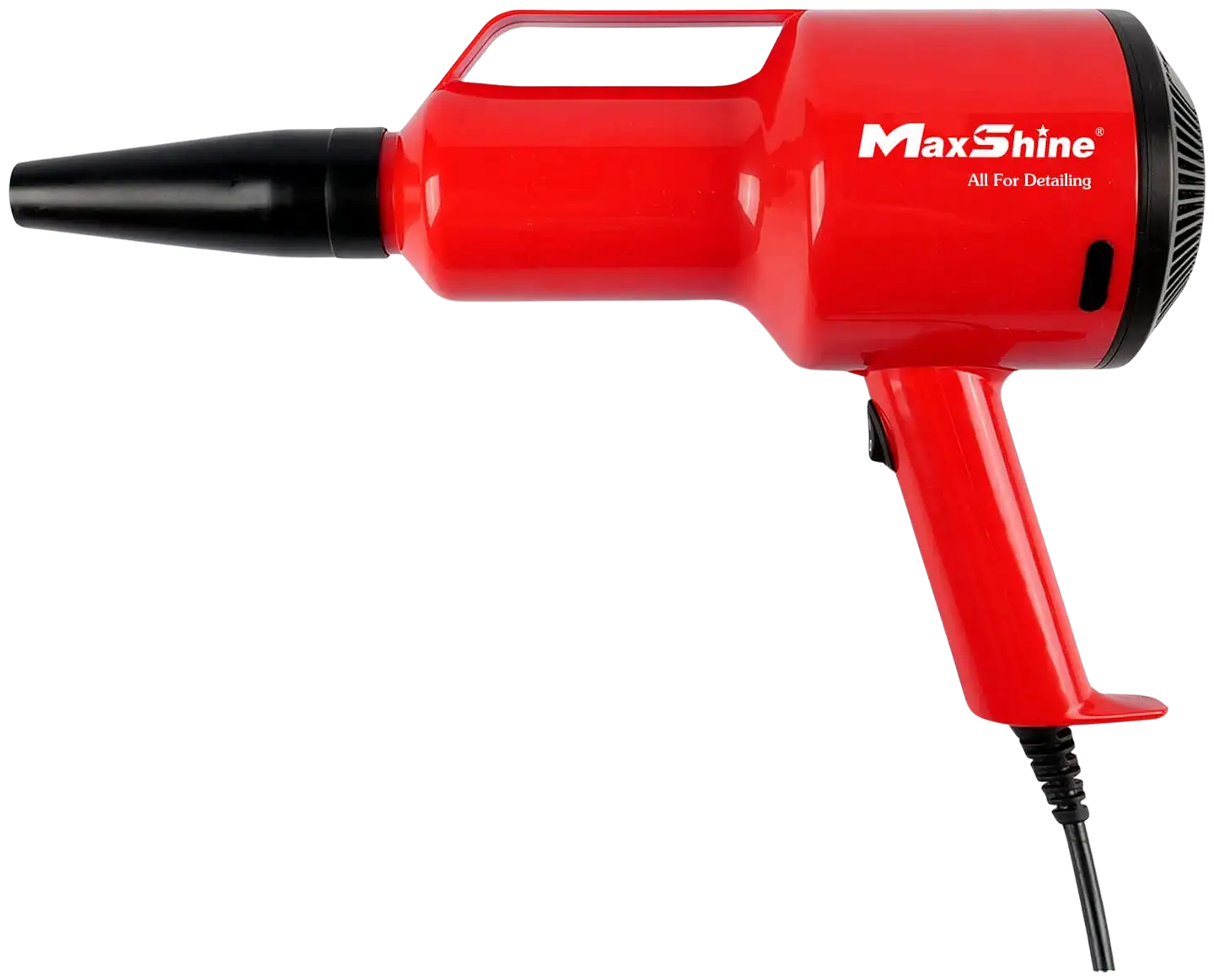 Maxshine EVO-S käsikuivain – kompakti 1,5 HP autonkuivain 6 m johdolla ja 2 suuttimella, turvalliseen ja naarmuttomaan kuivaukseen vaikeapääsyisille alueille - 1