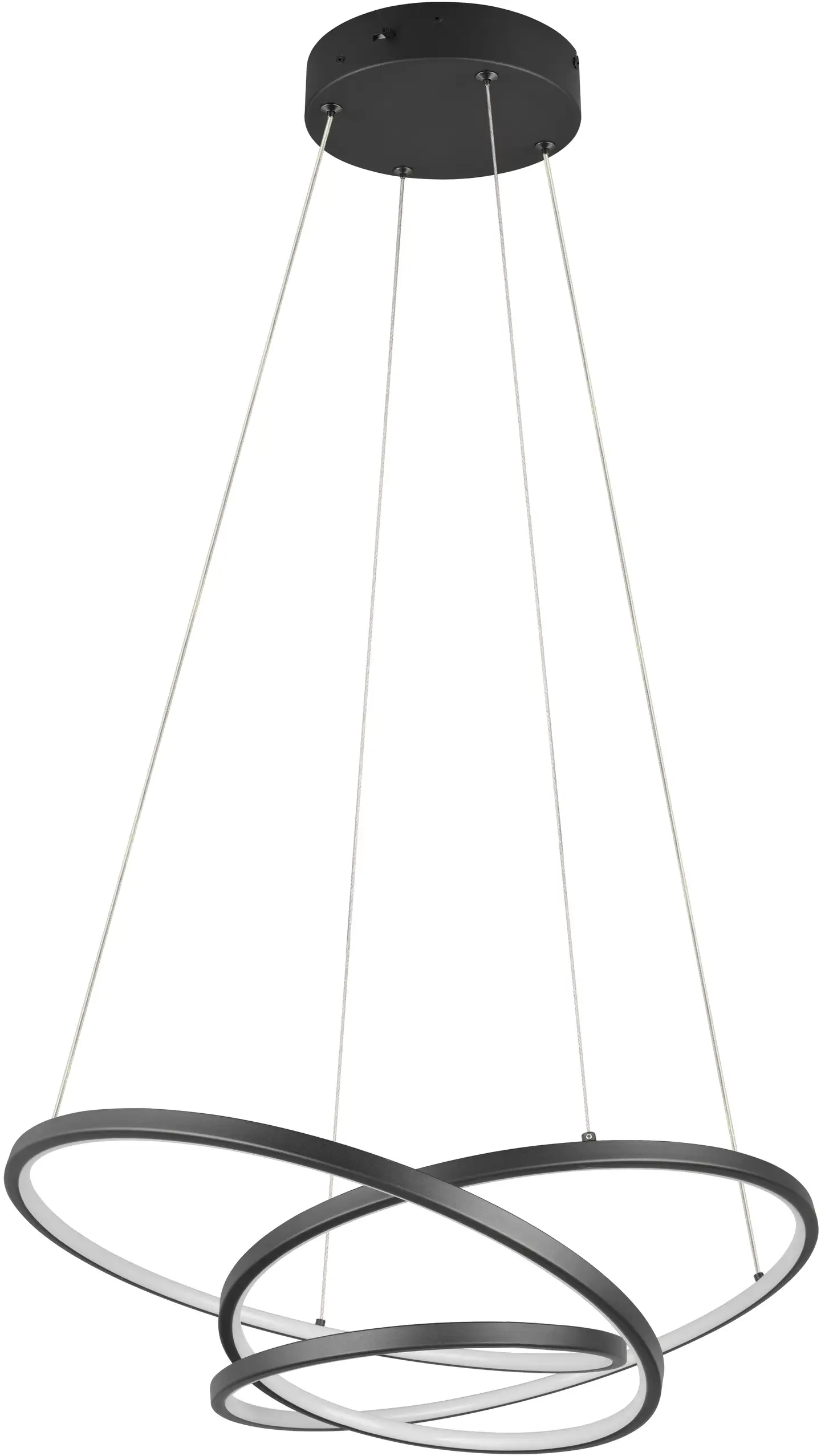 Trio led riippuvalaisin Darvin 64 cm musta SwitchDimmer - 3