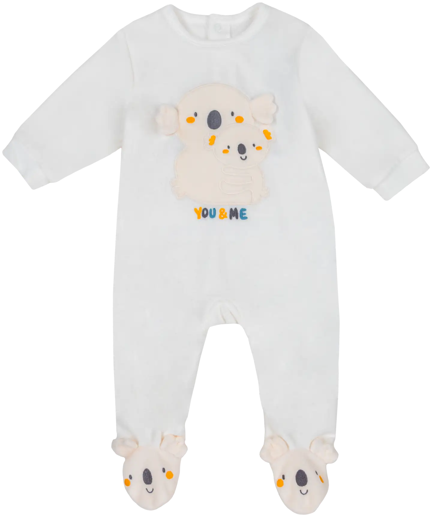 TEX BABY vauvojen velourpyjama Koala - Off white - 1