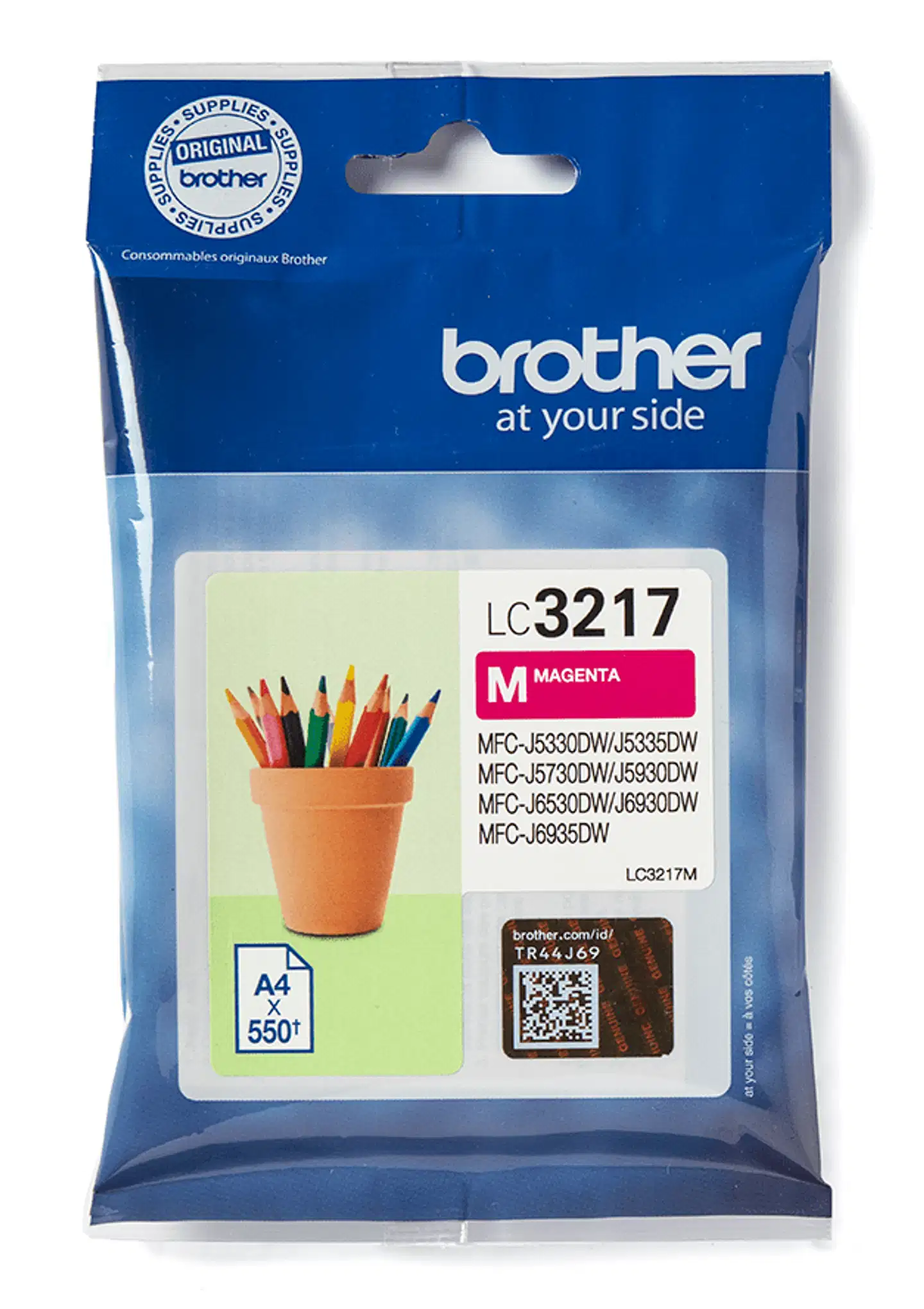Brother mustekasetti LC3217M magenta - 1
