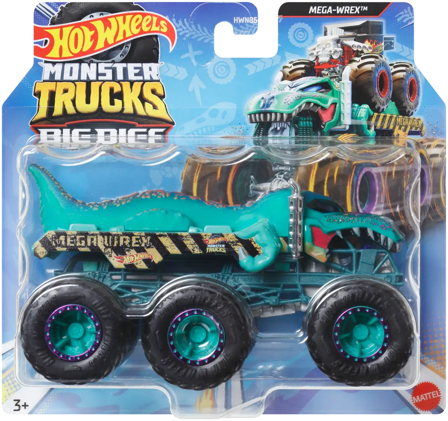 Hot Wheels monsteriauton kuljetusrekka Monster Truck Big Rigs, erilaisia - 3