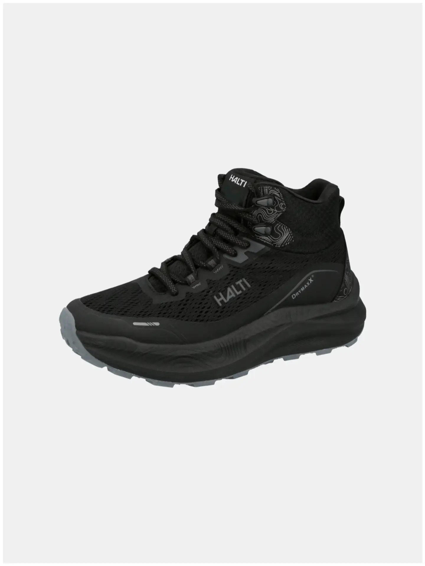 Halti miesten Mid -vartinen ulkoilukenkä Rapid Mid DryMaxX - BLACK - 1
