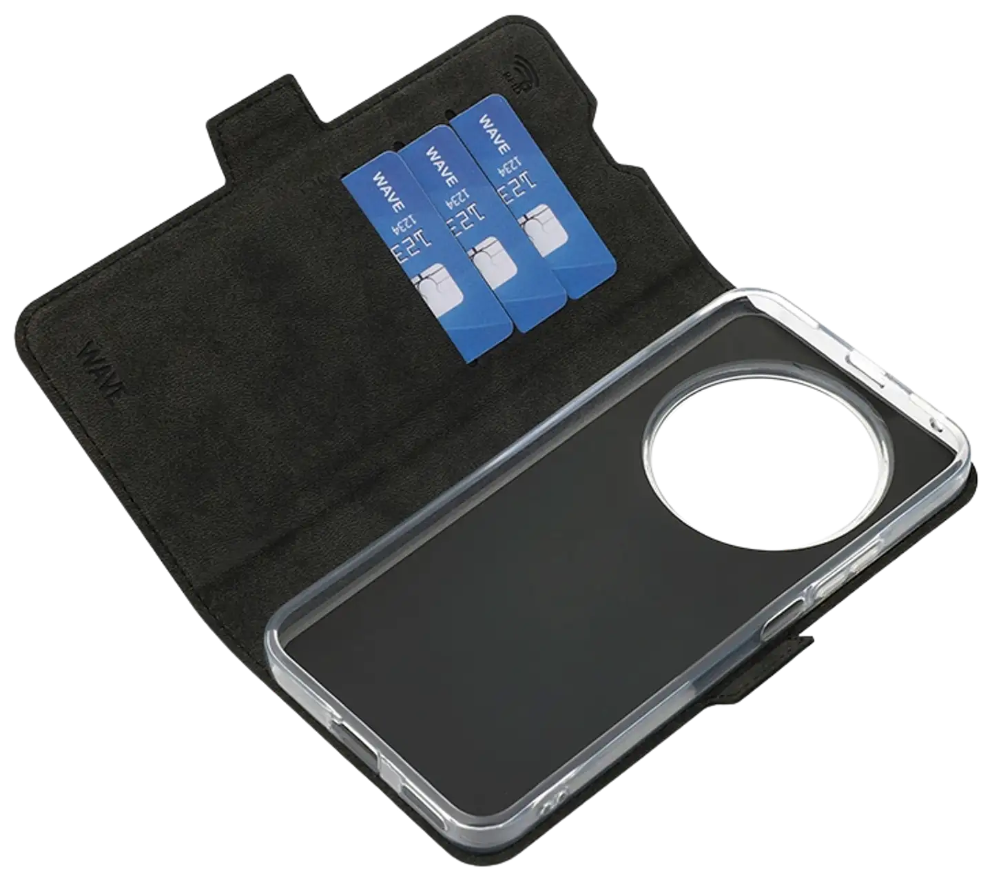 Wave Book Case, Honor Magic8 Lite 5G, Musta - 4