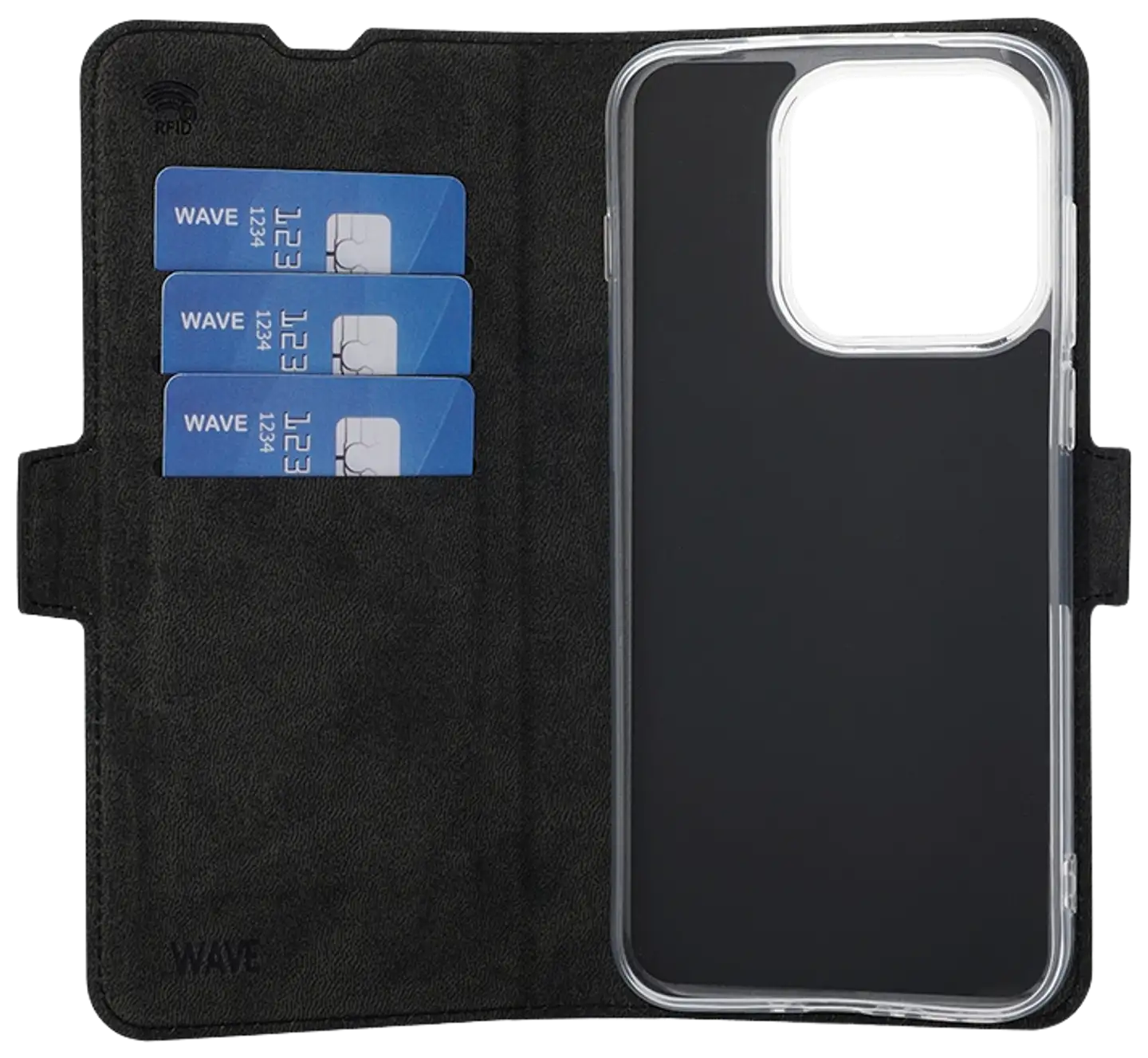 Wave Book Case, OnePlus 15, Musta - 3