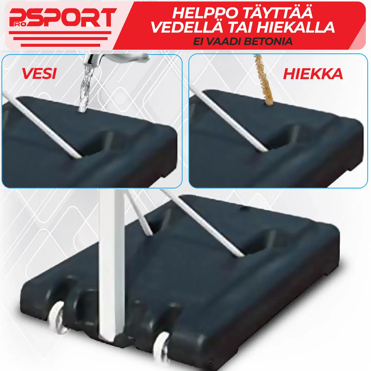 ProSport nuorten koripalloteline 2,1-2,6m - 8