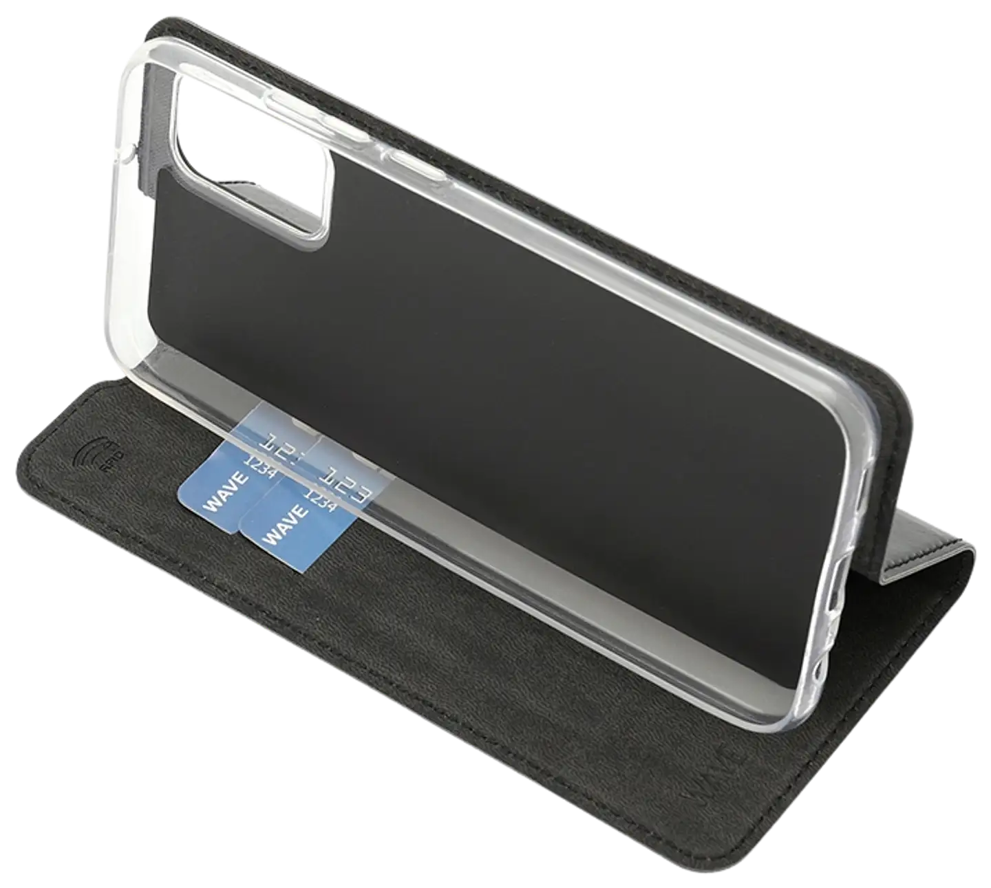 Wave Book Case, Samsung Galaxy A02s, Musta - 5