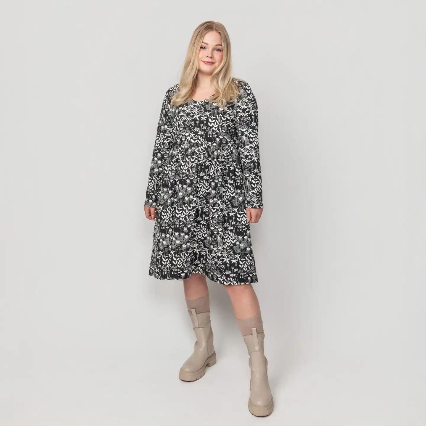 Moomin by Martinex naisten mekko Hely Esikko 589028 - Mustavalkoinen - 4