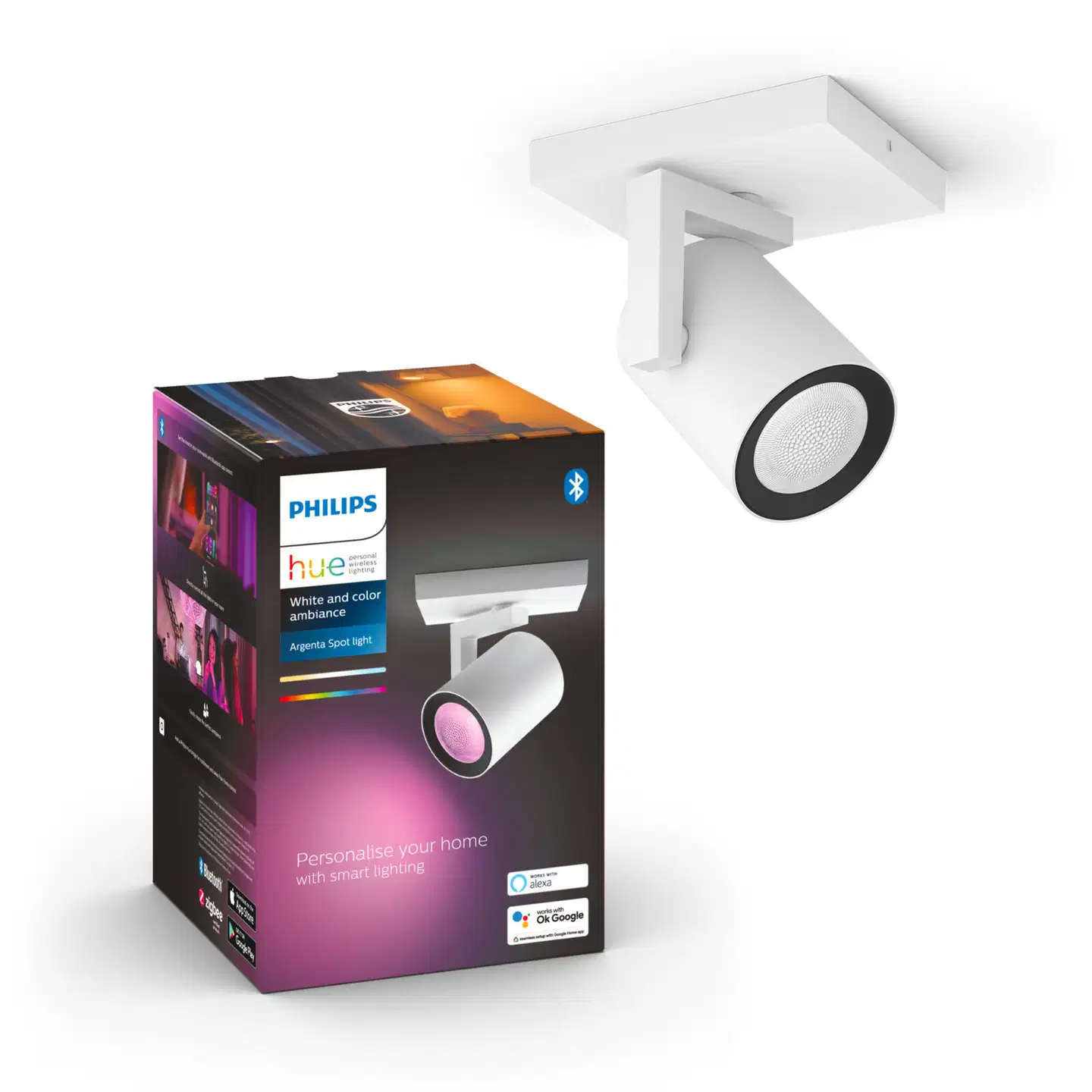 Philips Hue Argenta -kohdevalaisin 4.2W 2000-6500K 400LM valkoinen - 5