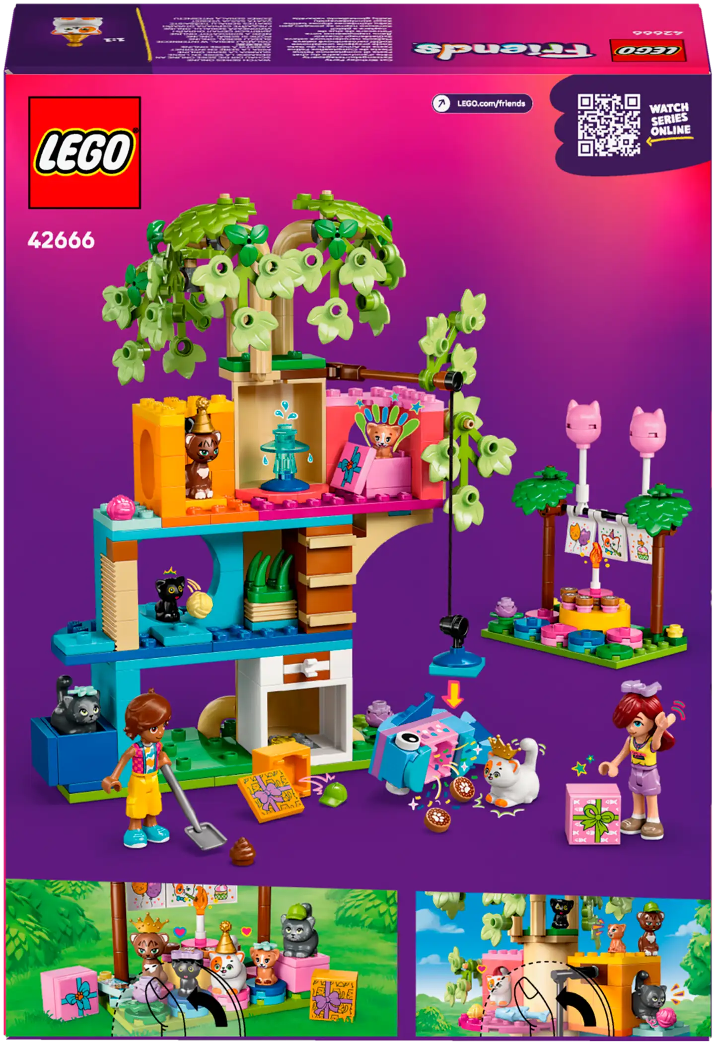 LEGO® Friends 42666 Kissan synttärijuhlat ja puumaja - 3