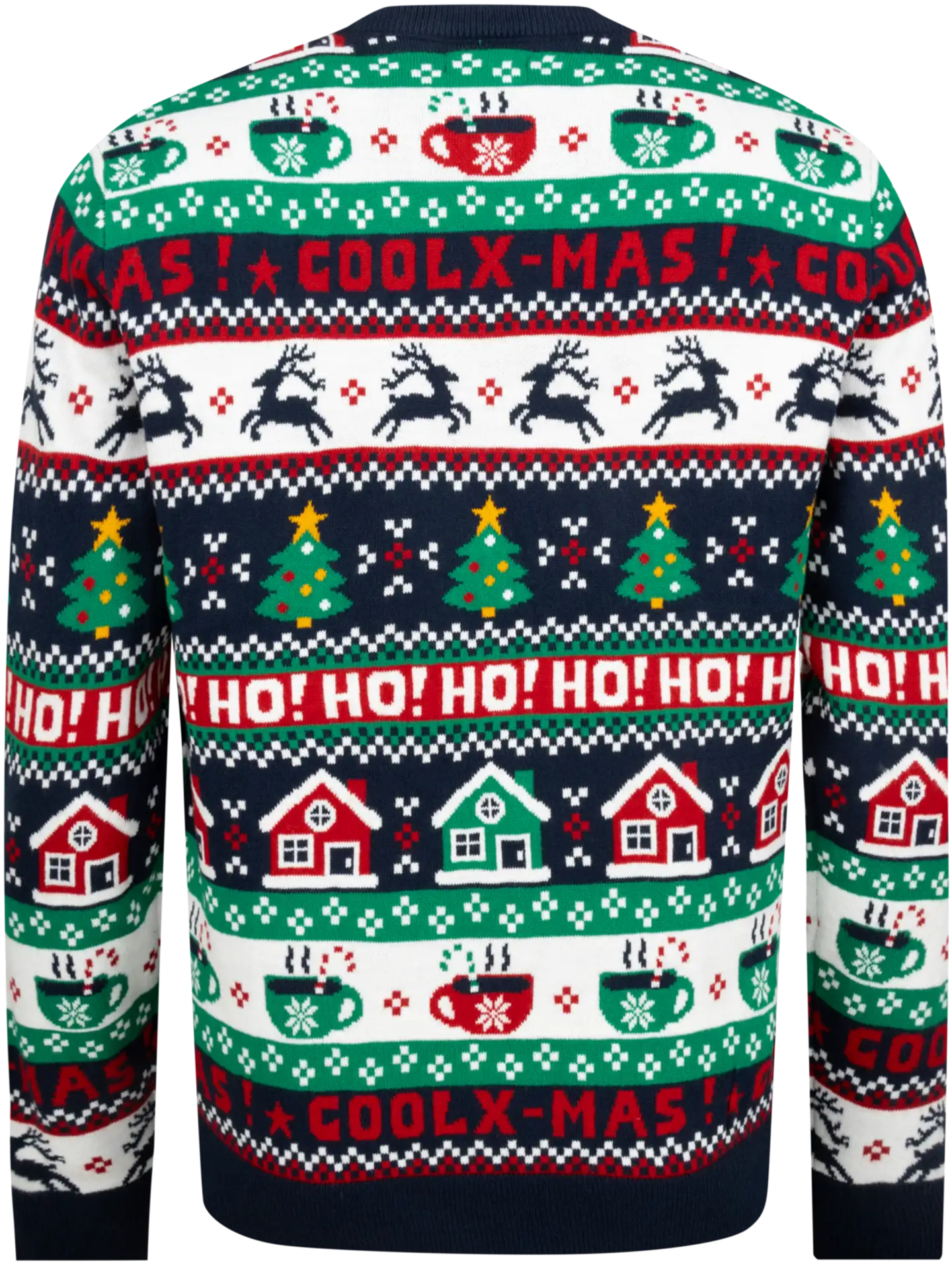 TEX miesten jouluneule Jacquard I992599 - Navy - 2